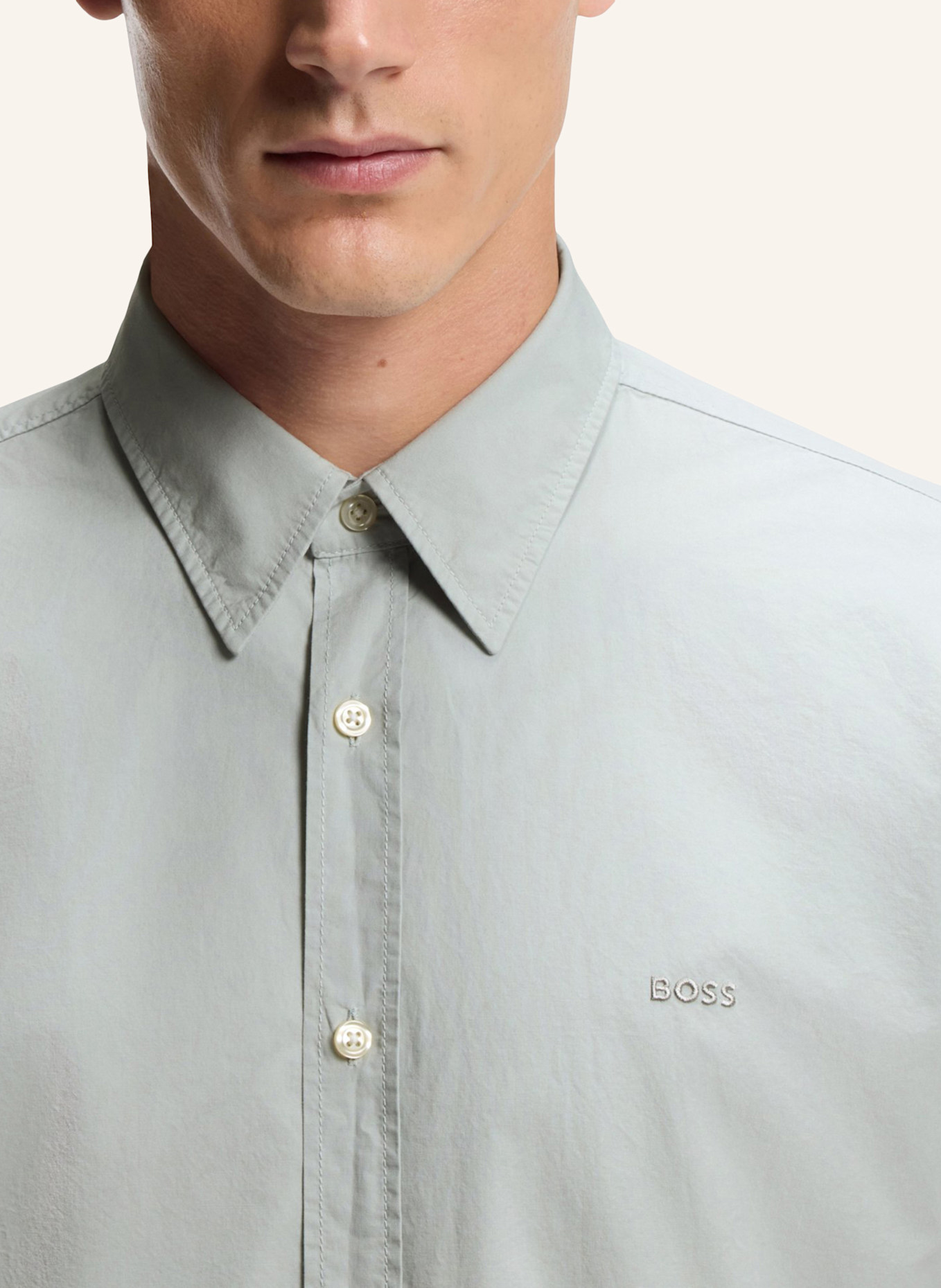 BOSS Hemd RELEGANT Regular Fit: SILBER