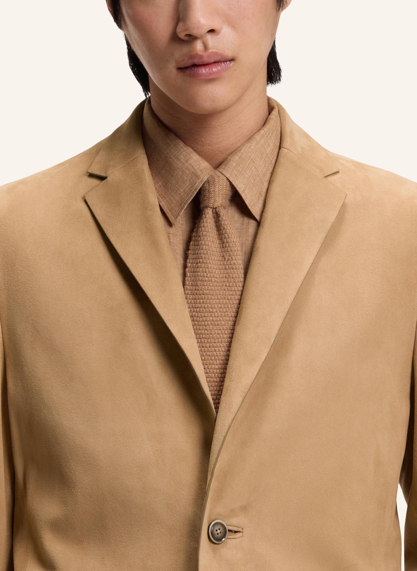 BOSS Lederjacke L-MAZER1: BEIGE