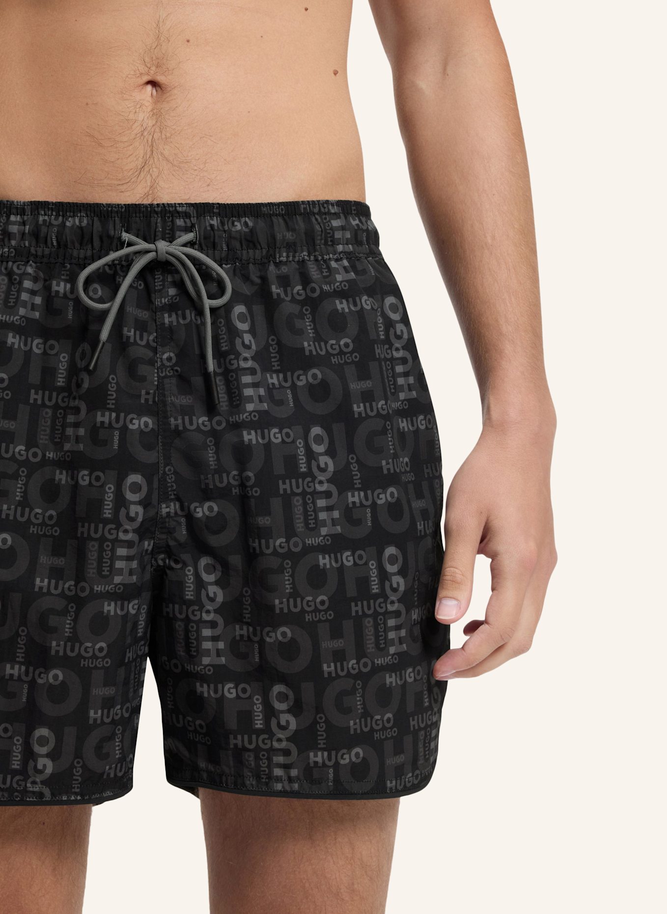 HUGO Badeshort RIK: BLAU