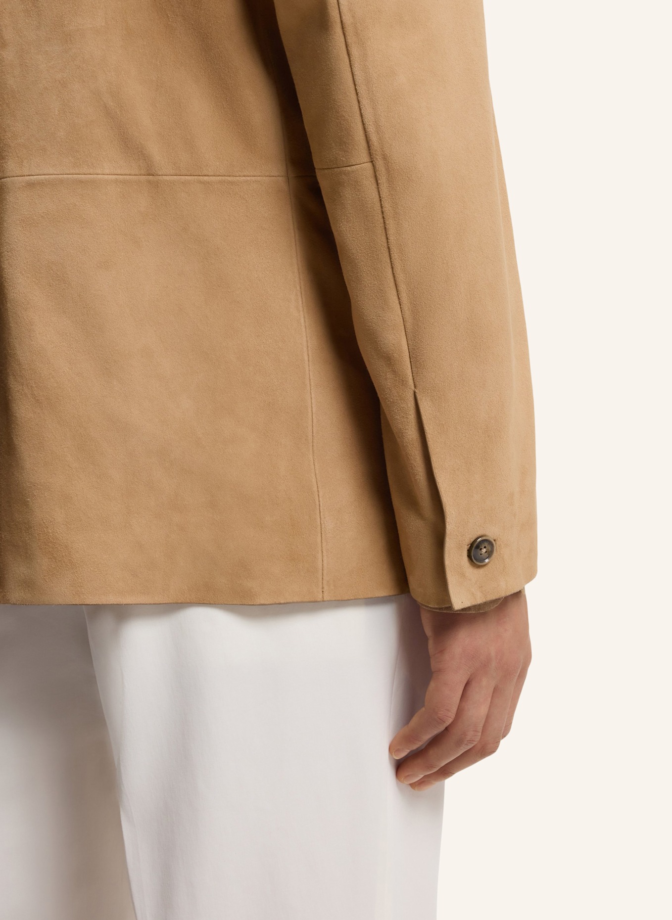 BOSS Lederjacke L-MAZER1: BEIGE