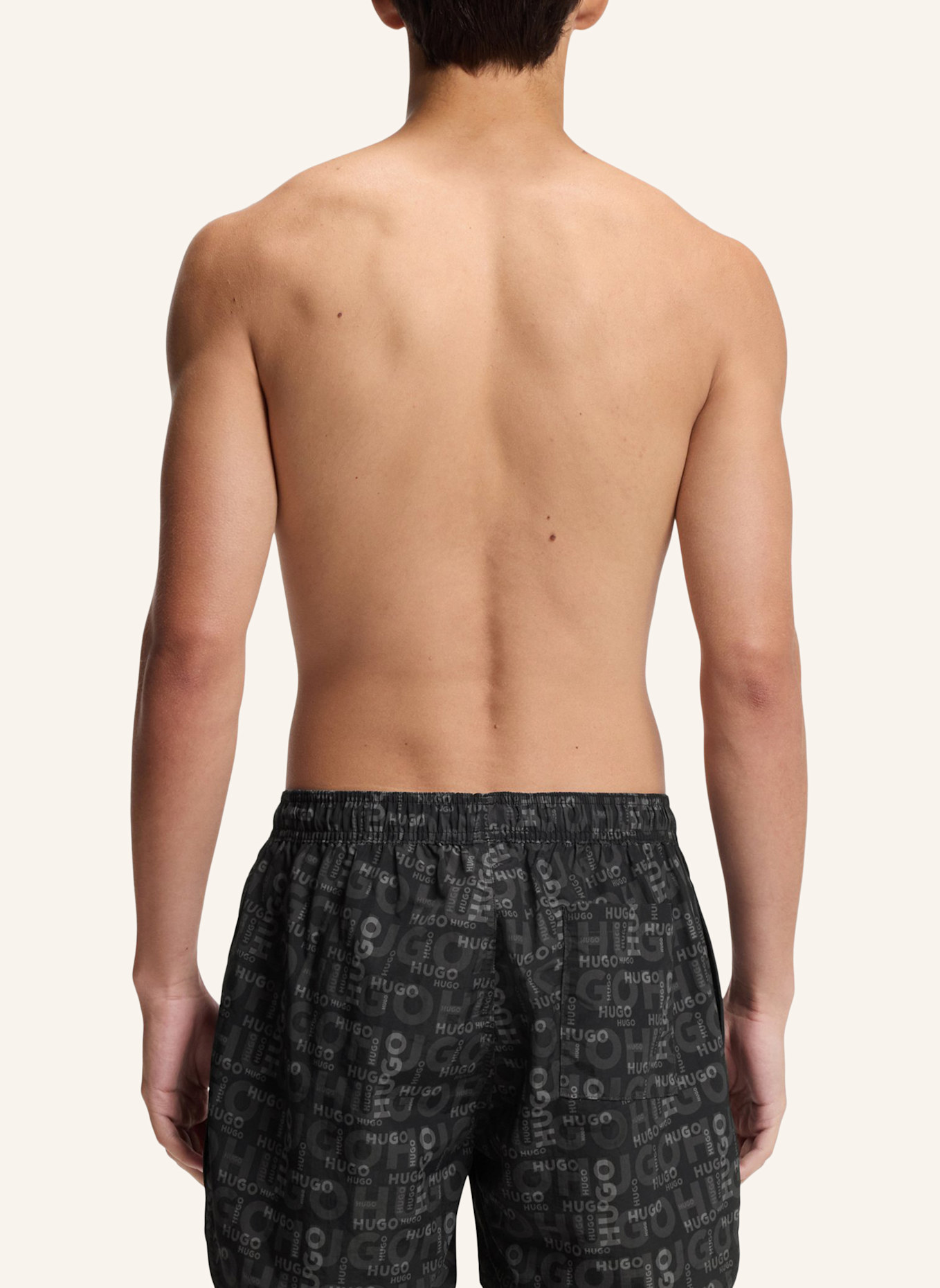 HUGO Badeshort RIK: BLAU