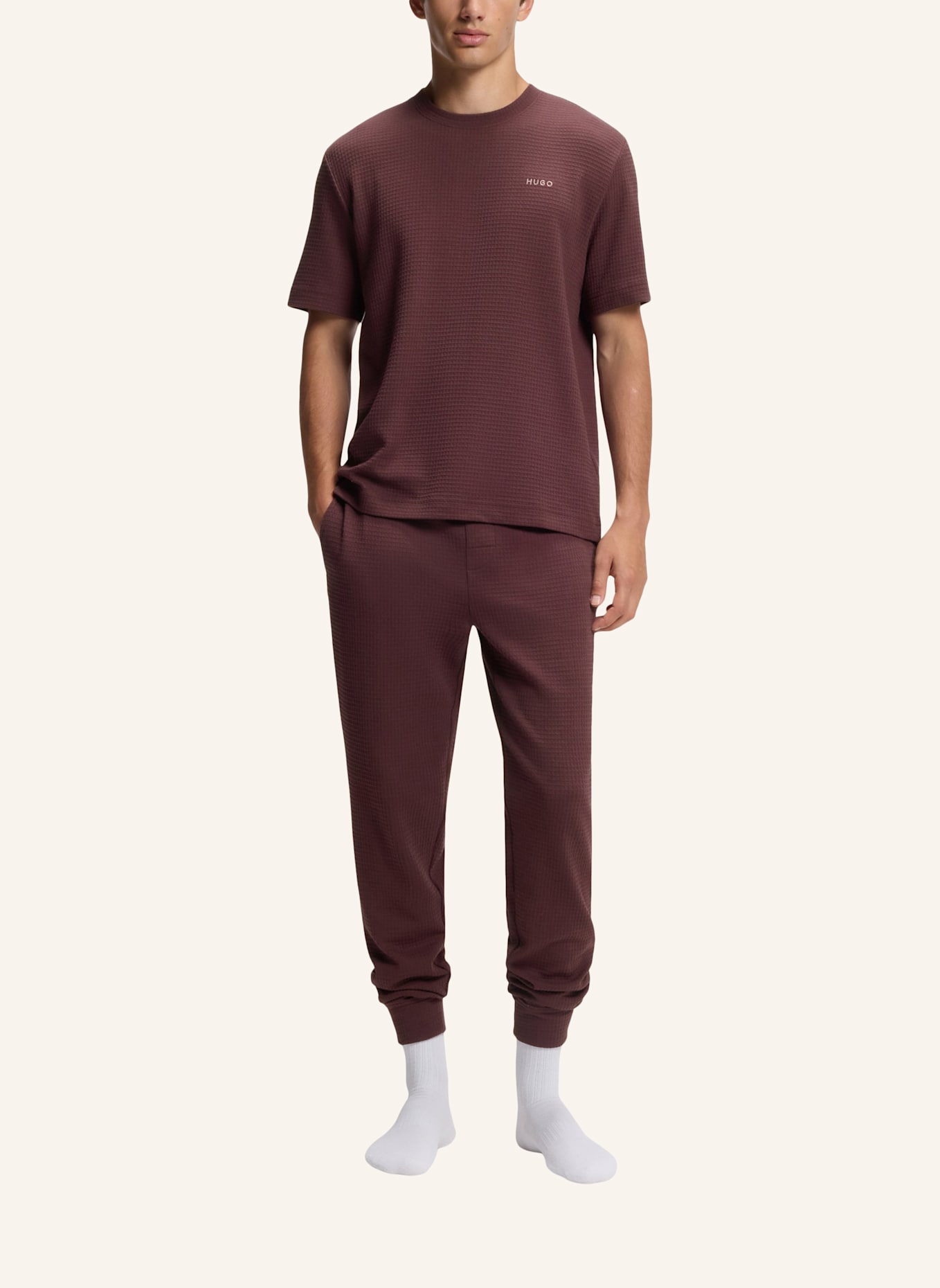 HUGO Lounge-Hose AUSTIN: BRAUN