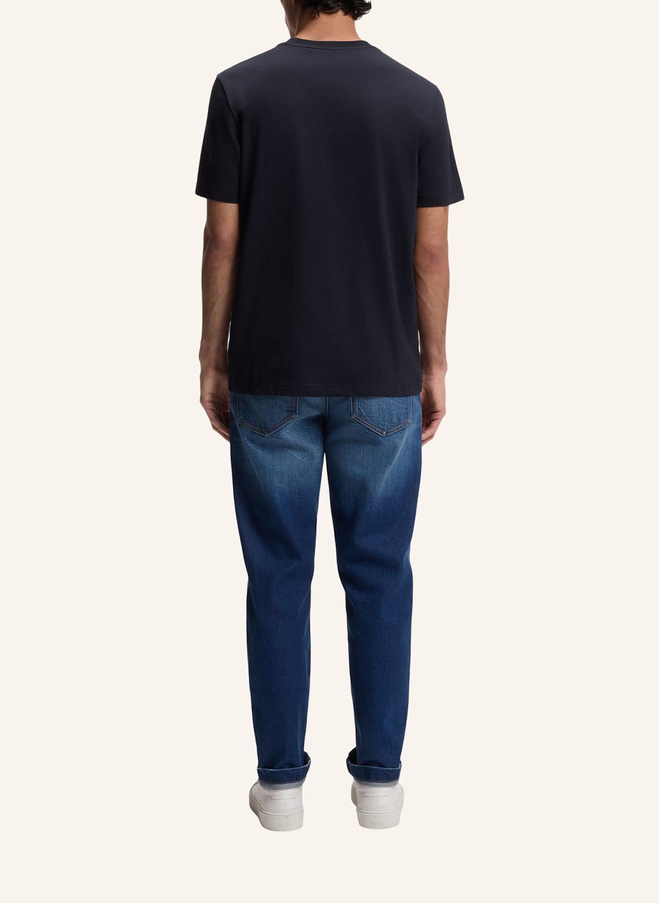 BOSS T-Shirt TE_BASS Regular Fit: DUNKELBLAU