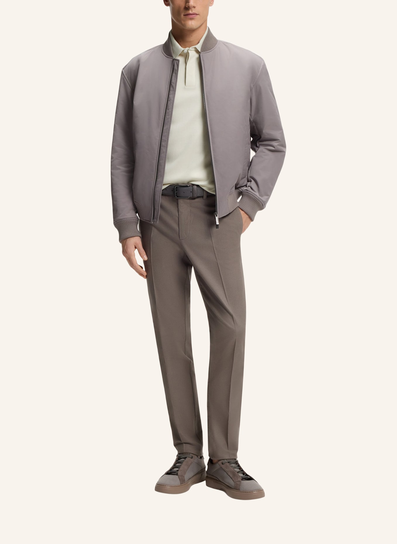 BOSS Poloshirt C-PROUT 242_AM Regular Fit: WEISS