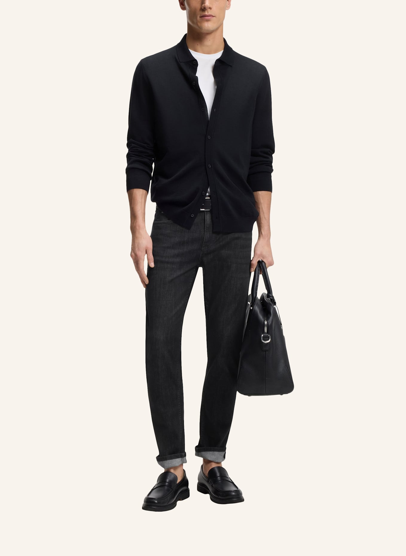 BOSS Jeans P-DELAWARE Slim Fit: SCHWARZ