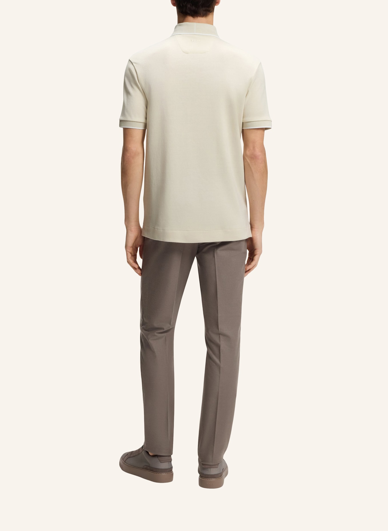 BOSS Poloshirt C-PROUT 242_AM Regular Fit: WEISS