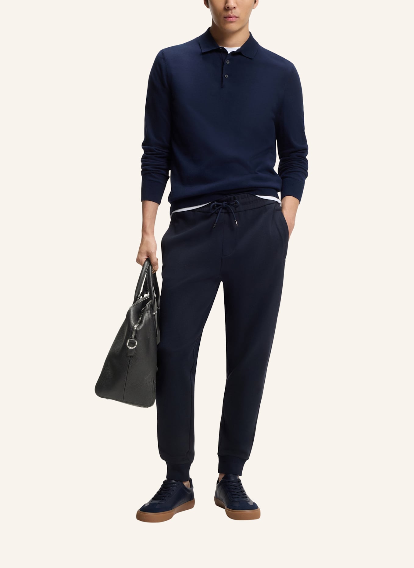 BOSS Sneaker AIDEN_TENN_SDGPUPN: DUNKELBLAU