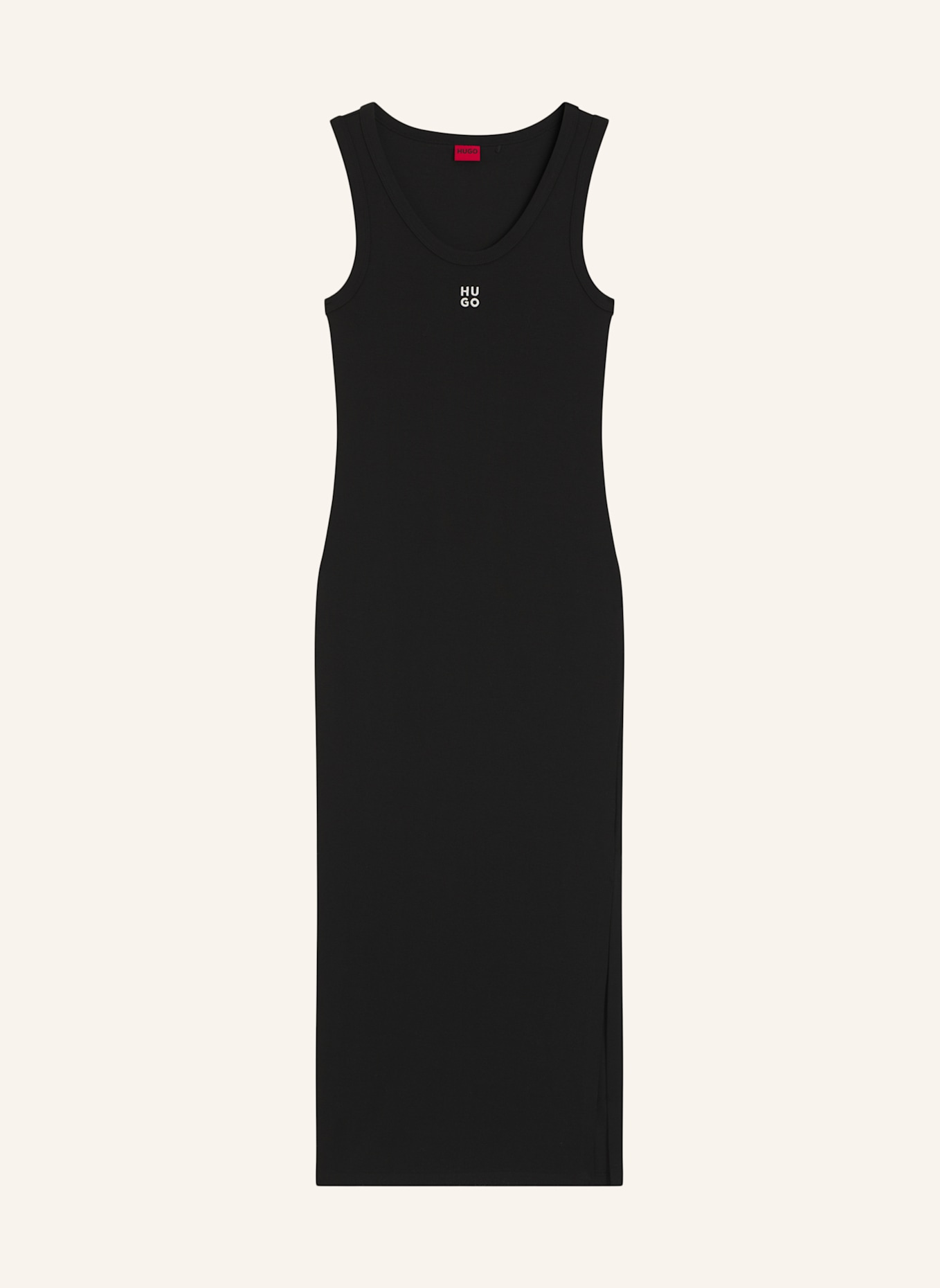 HUGO Jersey-Kleid NALIMERA Slim Fit: SCHWARZ