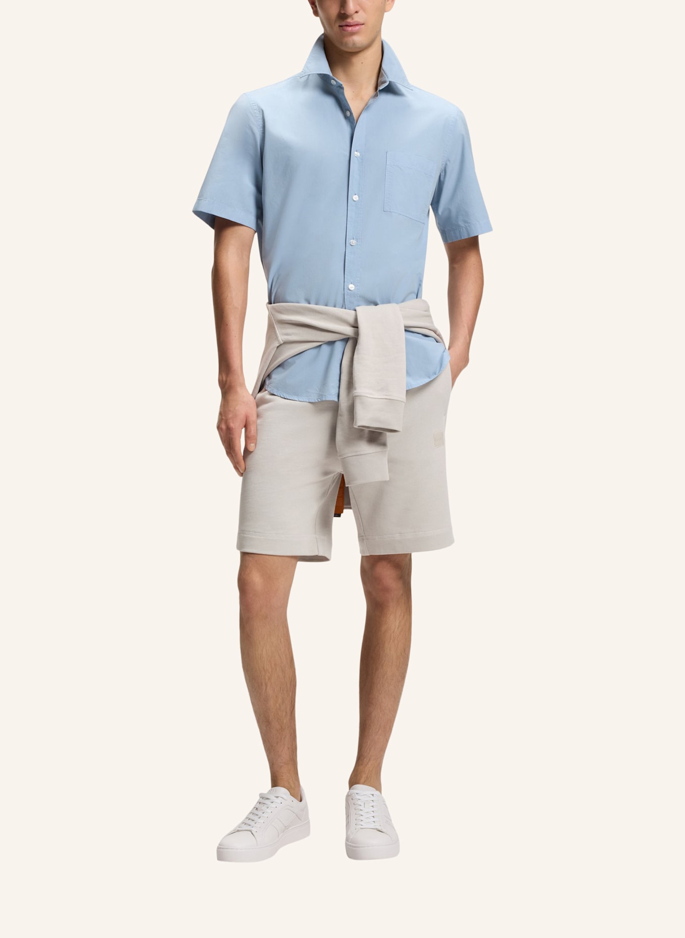 BOSS Casual Hose SEWALK Regular Fit: HELLGRAU