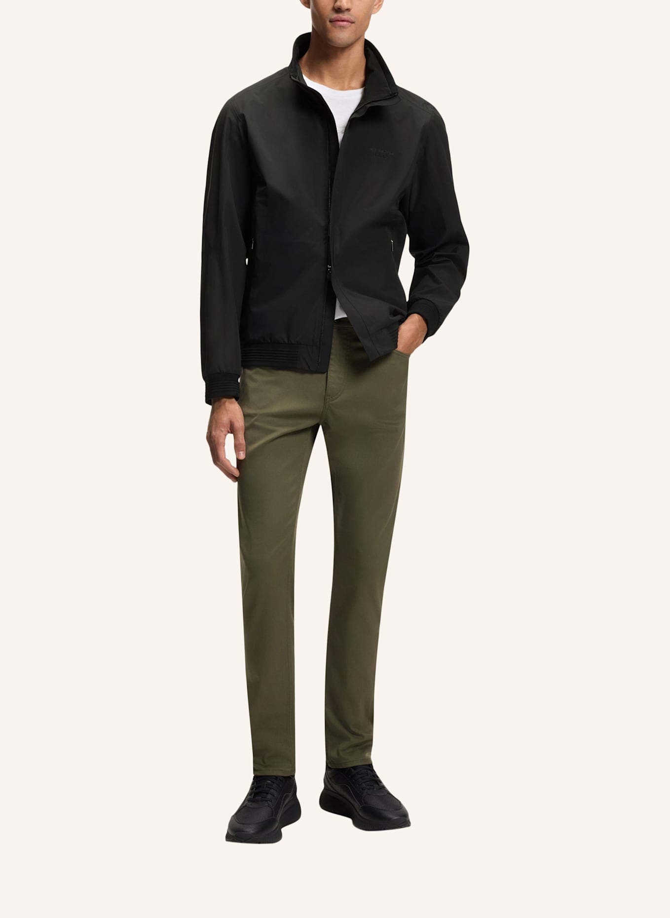 BOSS Casual Jacke OW_PS SPIRIT70 JT Regular Fit: SCHWARZ