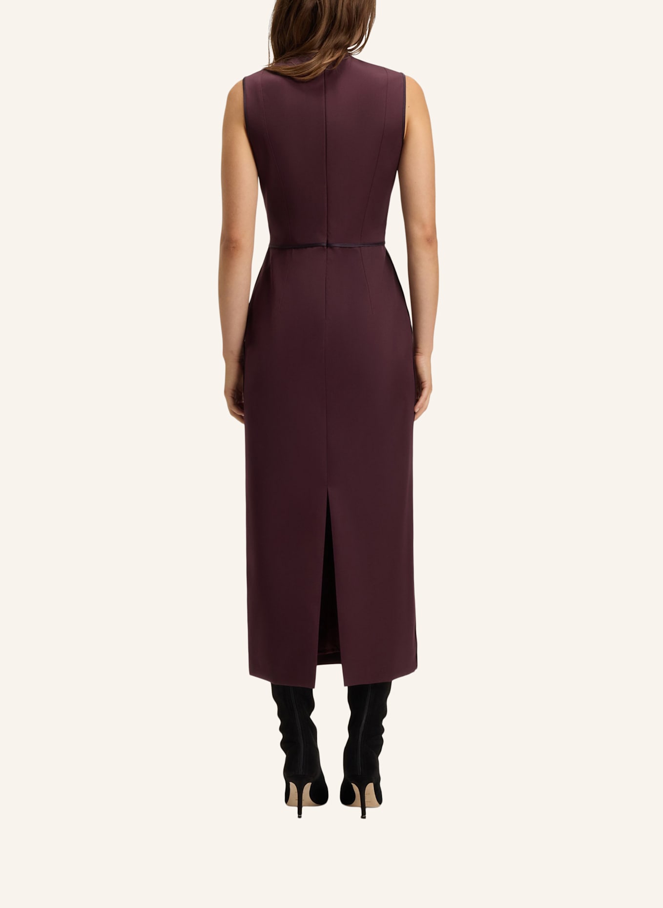 BOSS Business Kleid DRUMIALDAN Slim Fit: DUNKELLILA