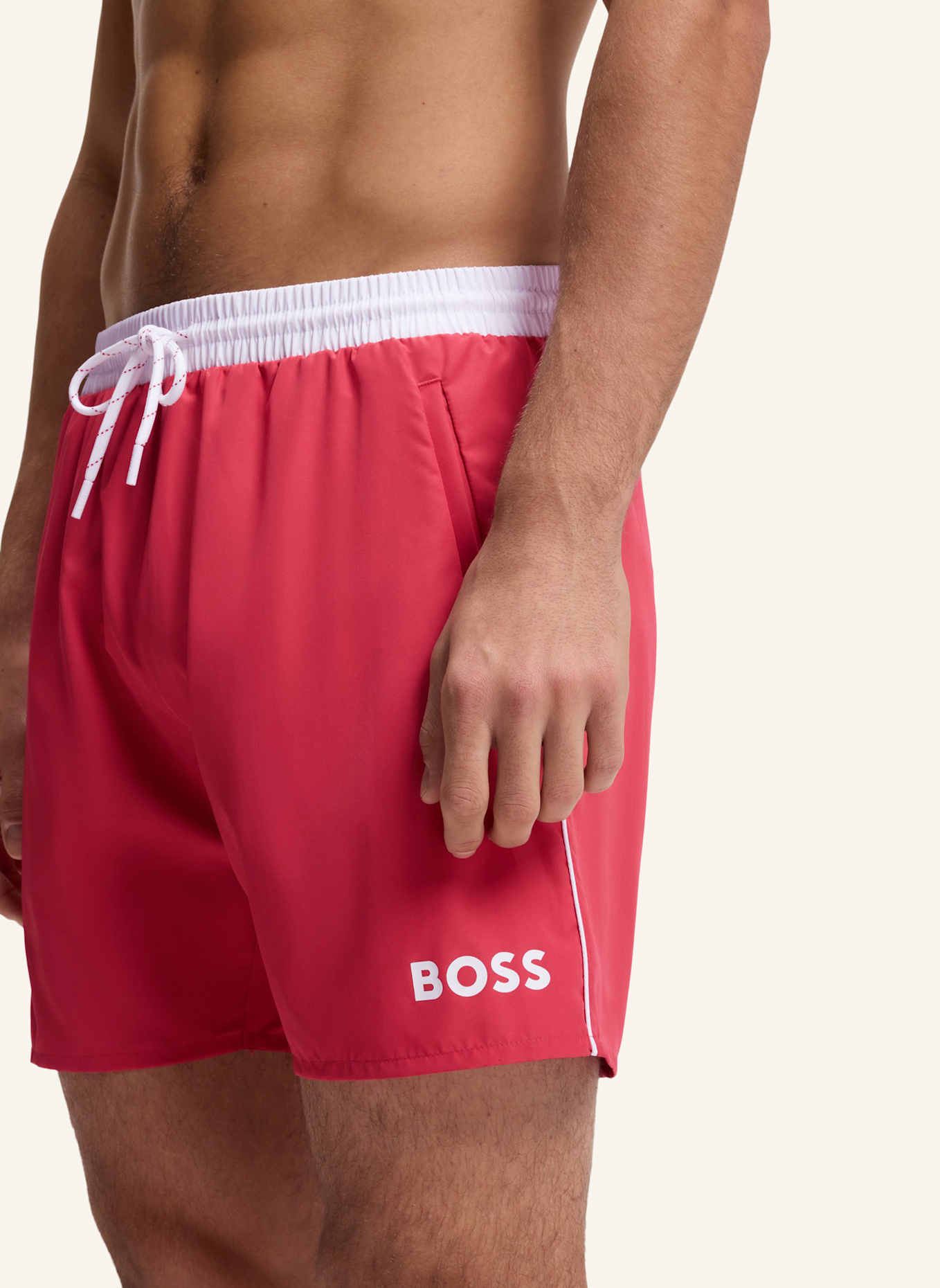 BOSS Badeshorts STARFISH: DUNKELROT