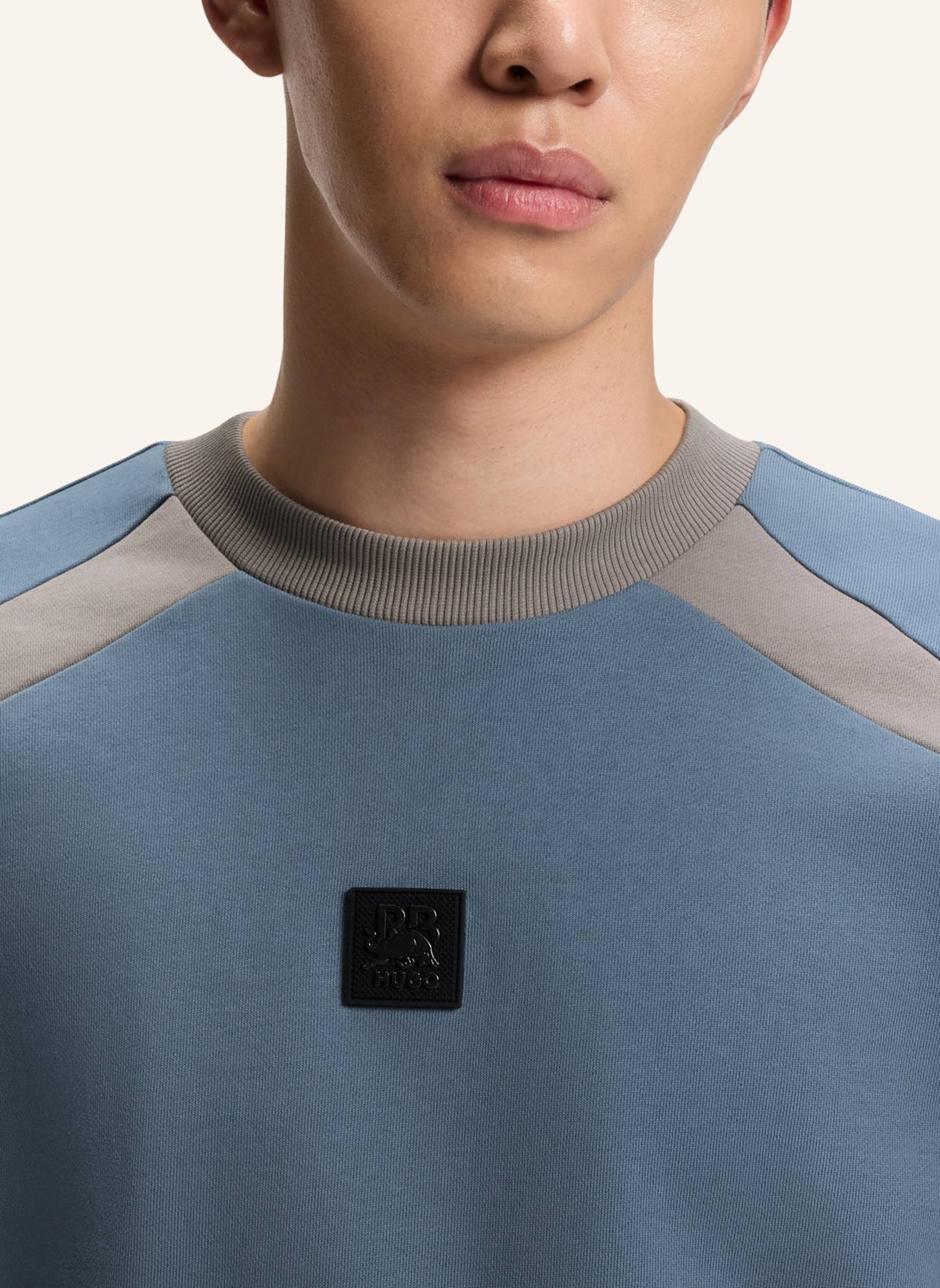 HUGO Sweatshirt DAVALIO_RB Relaxed Fit: DUNKELGRAU