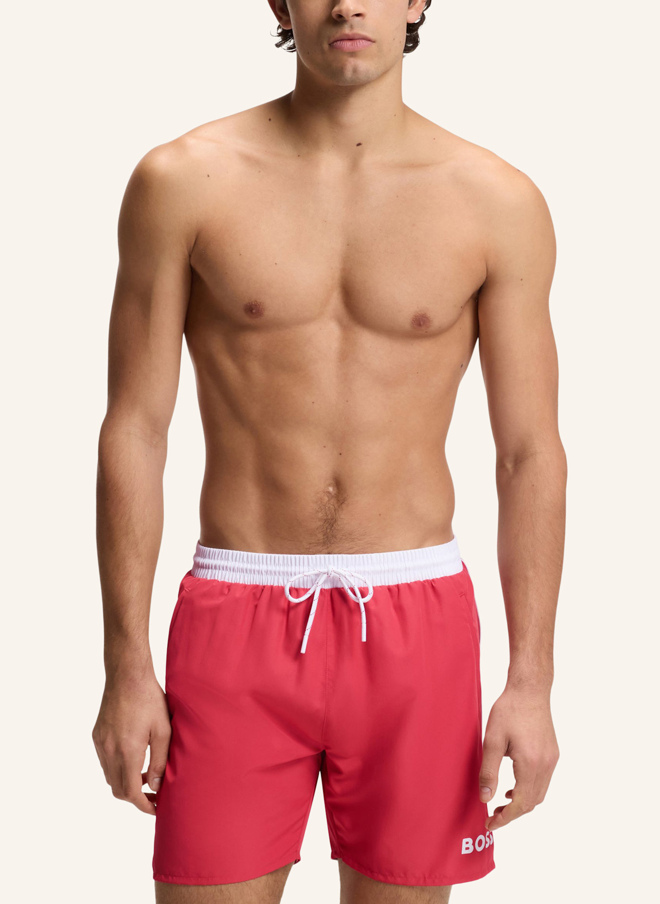 BOSS Badeshorts STARFISH: DUNKELROT