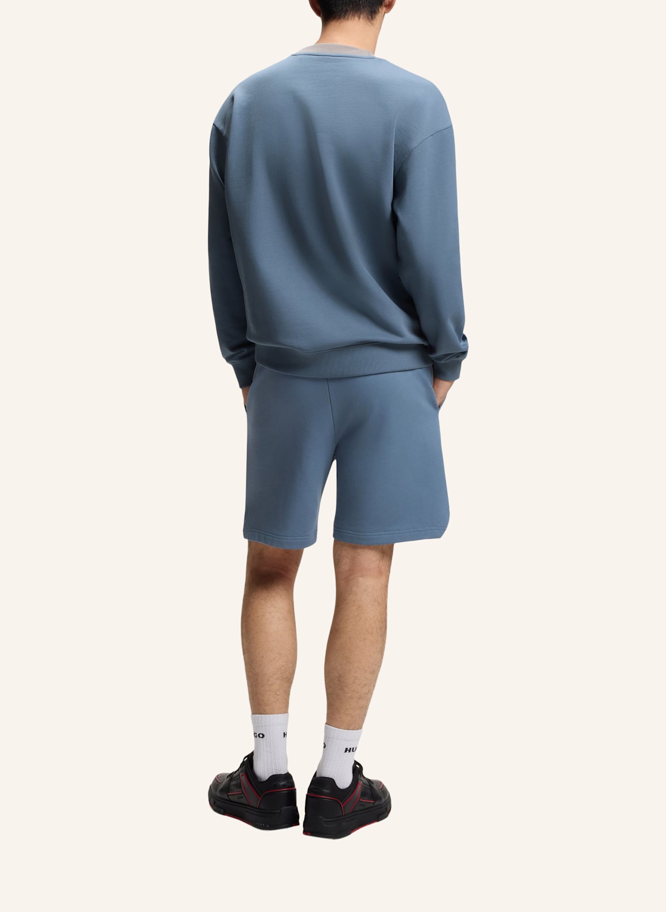 HUGO Sweatshirt DAVALIO_RB Relaxed Fit: DUNKELGRAU