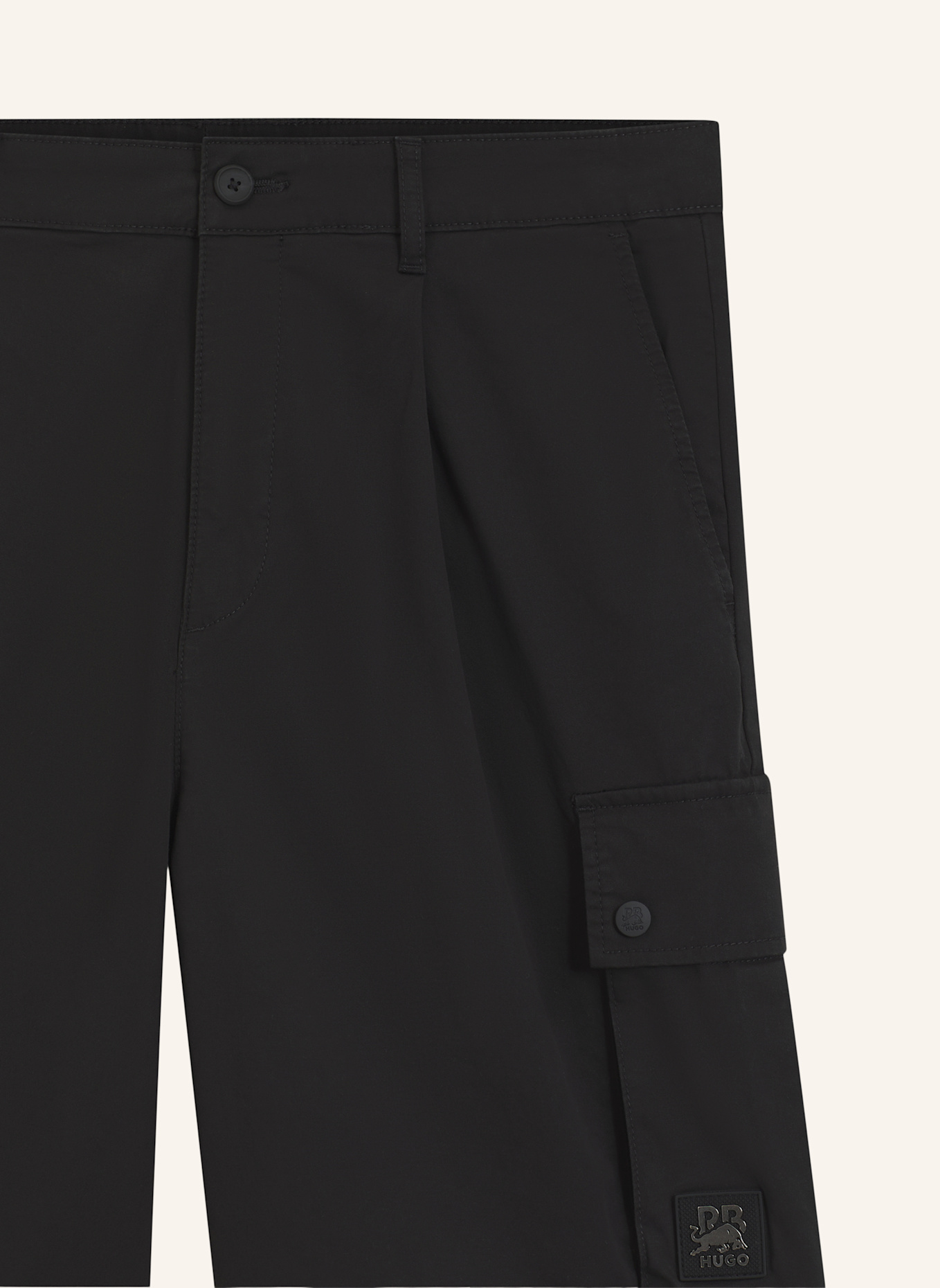 HUGO Short GREGRY_RB Slim Fit: SCHWARZ