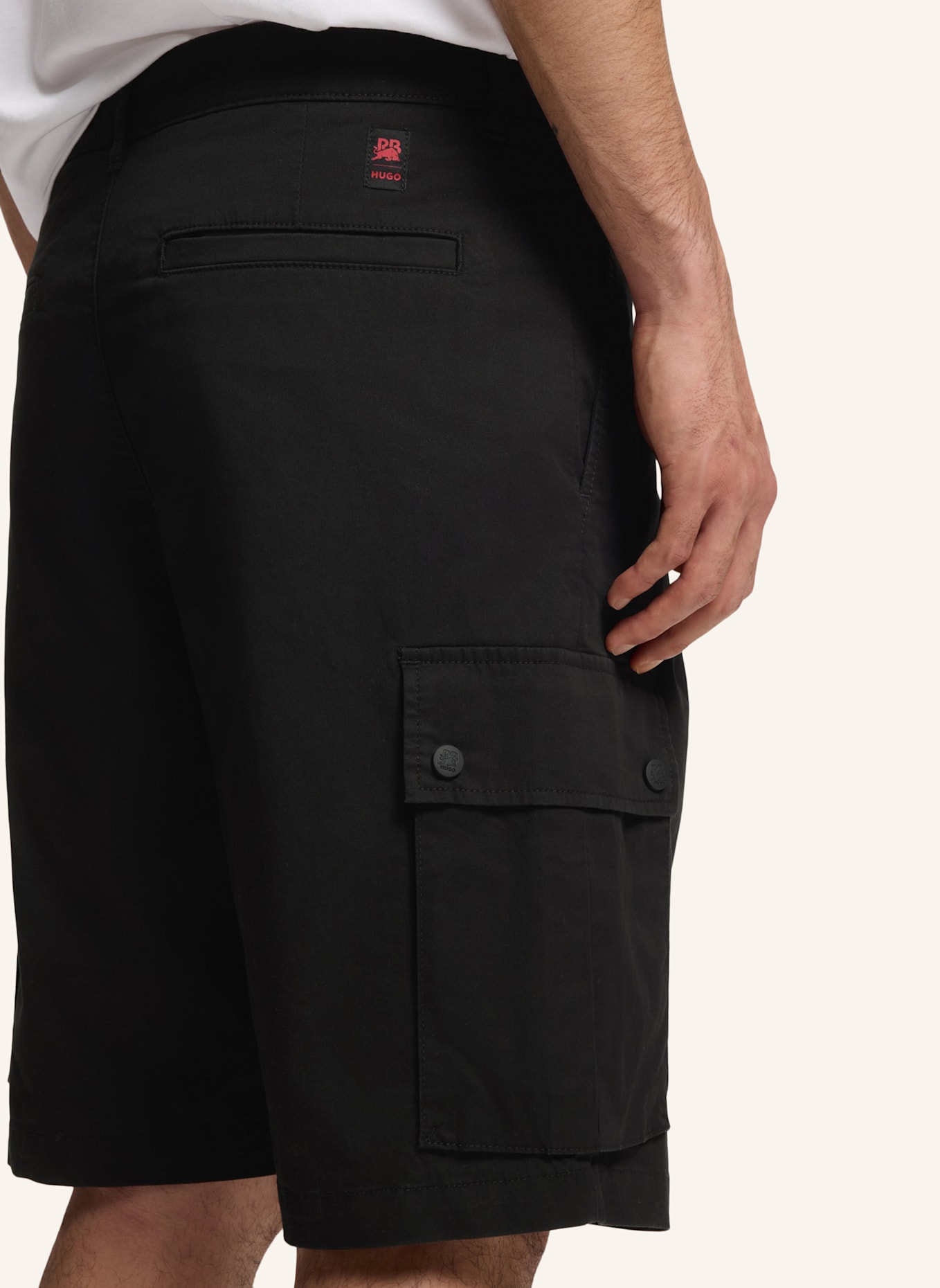 HUGO Short GREGRY_RB Slim Fit: SCHWARZ