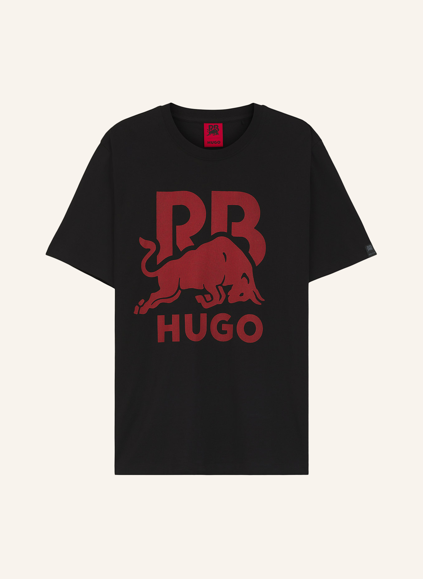 HUGO T-Shirt DLIX_RB Regular Fit: SCHWARZ