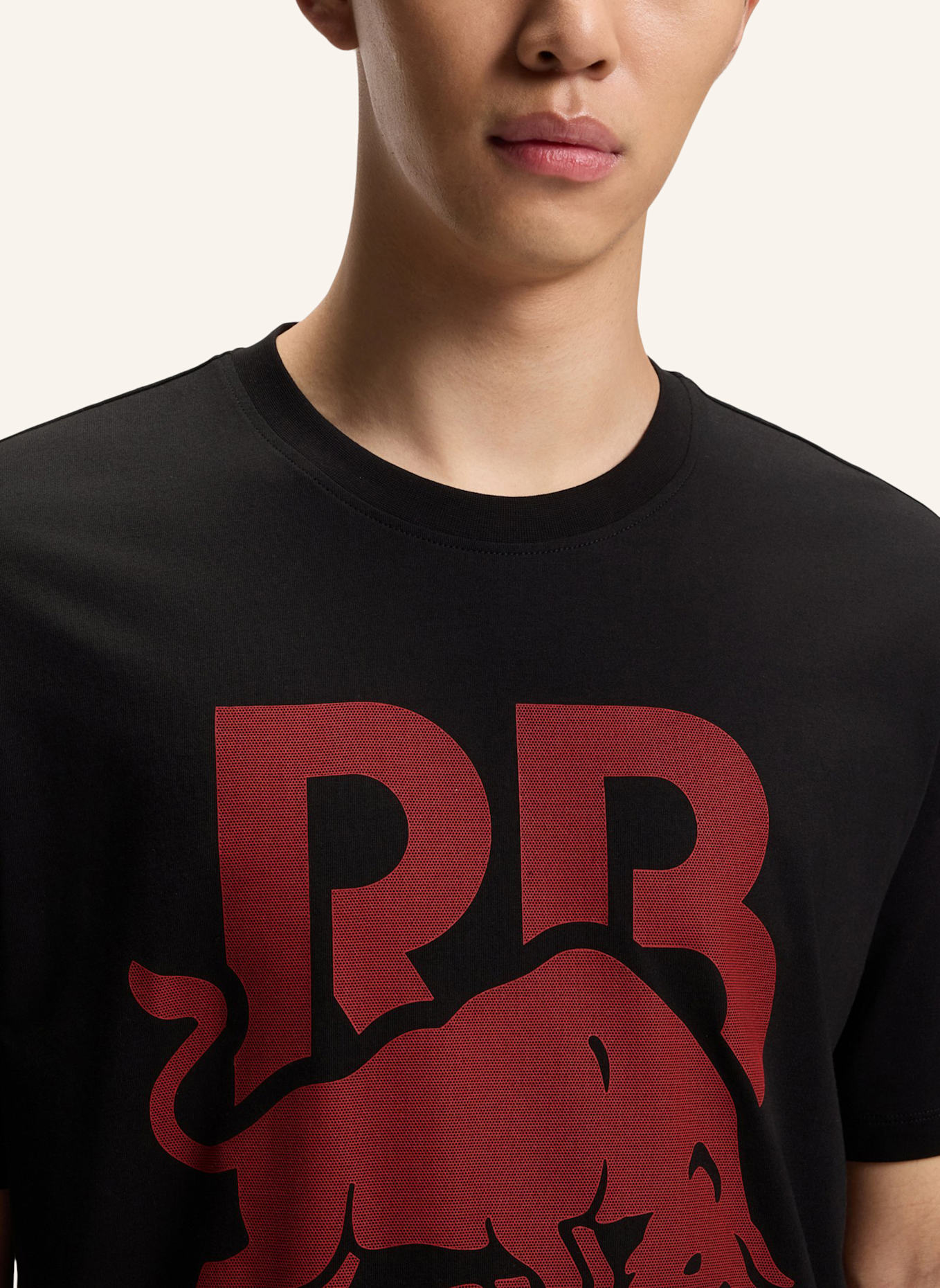 HUGO T-Shirt DLIX_RB Regular Fit: SCHWARZ