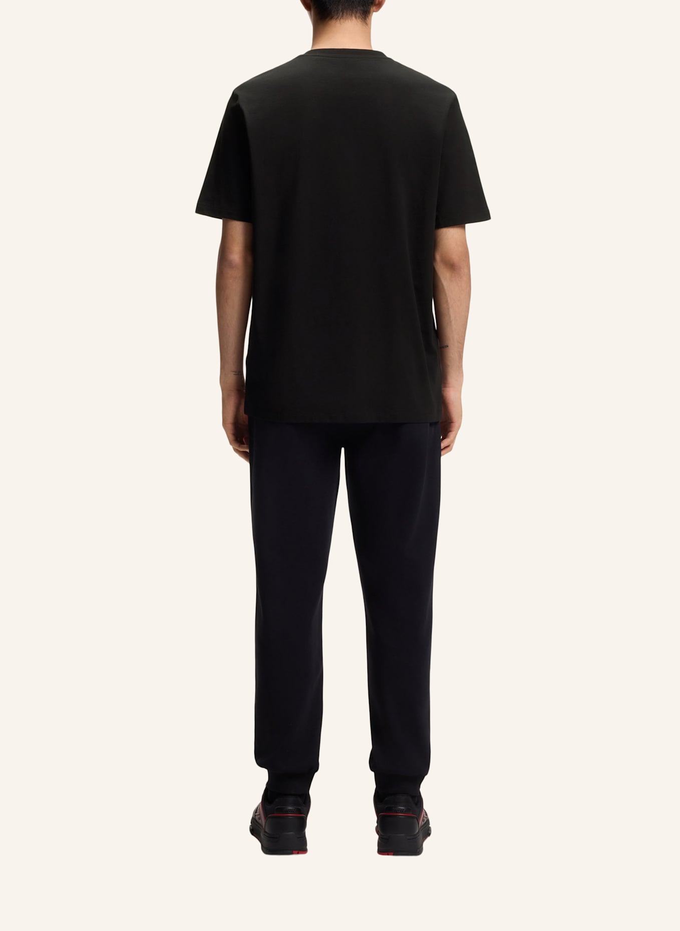 HUGO T-Shirt DLIX_RB Regular Fit: SCHWARZ