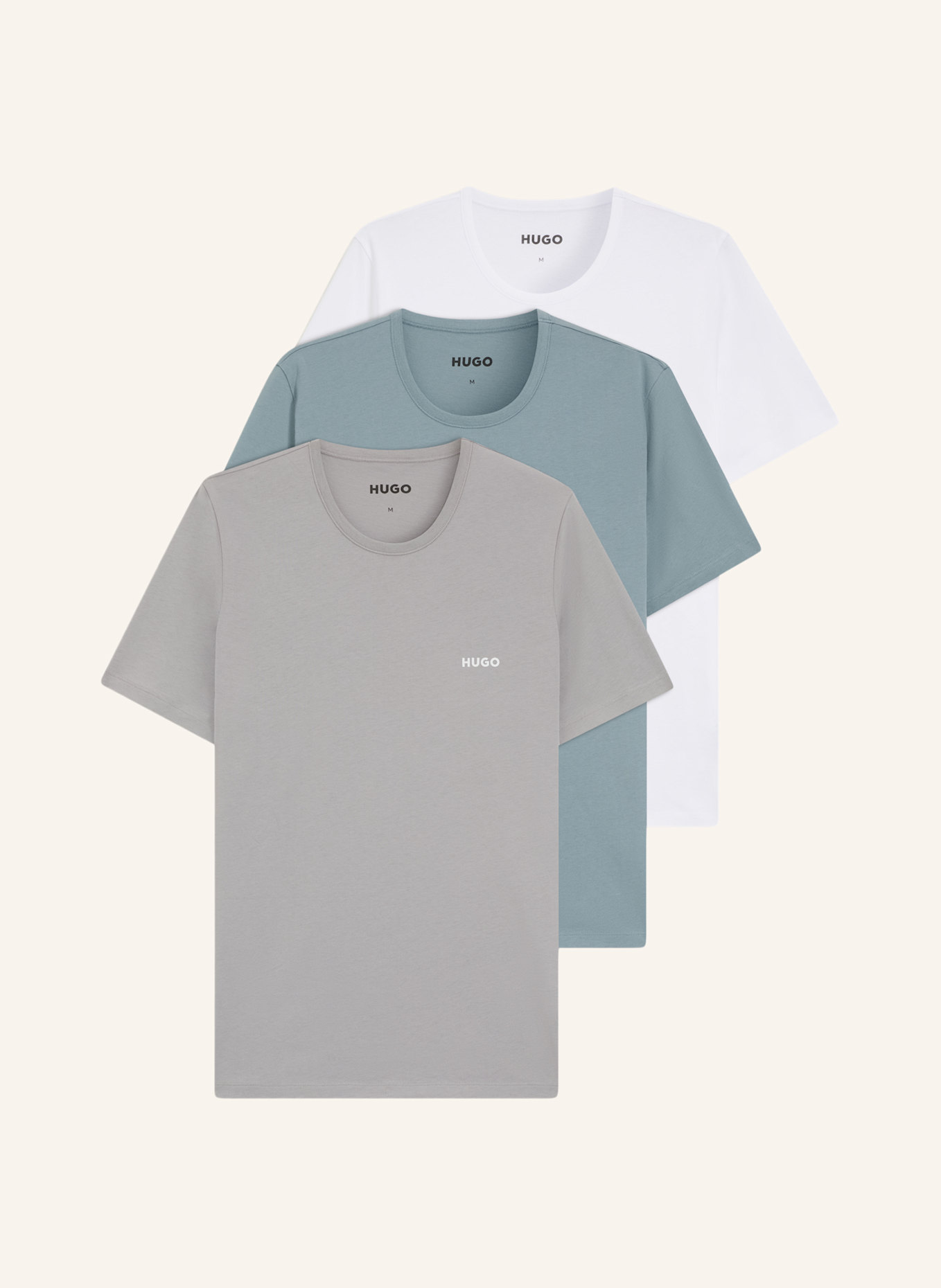 HUGO Unterwäsche Top T-SHIRT RN TRIPLET P Regular Fit: SCHWARZ/ ROT