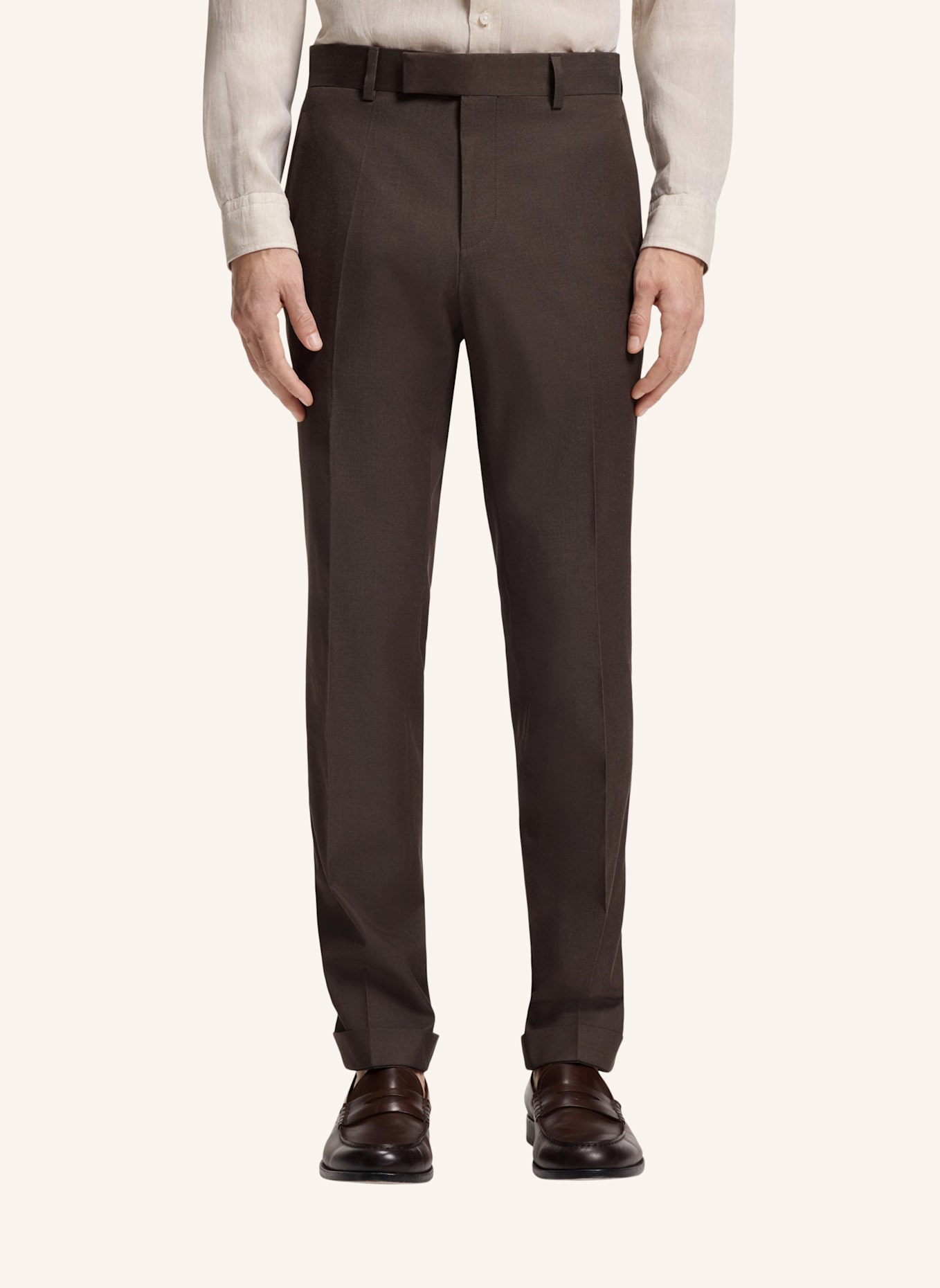 BOSS Business Anzug C-HUGE-2PCS-DB-262 Slim Fit: DUNKELBRAUN