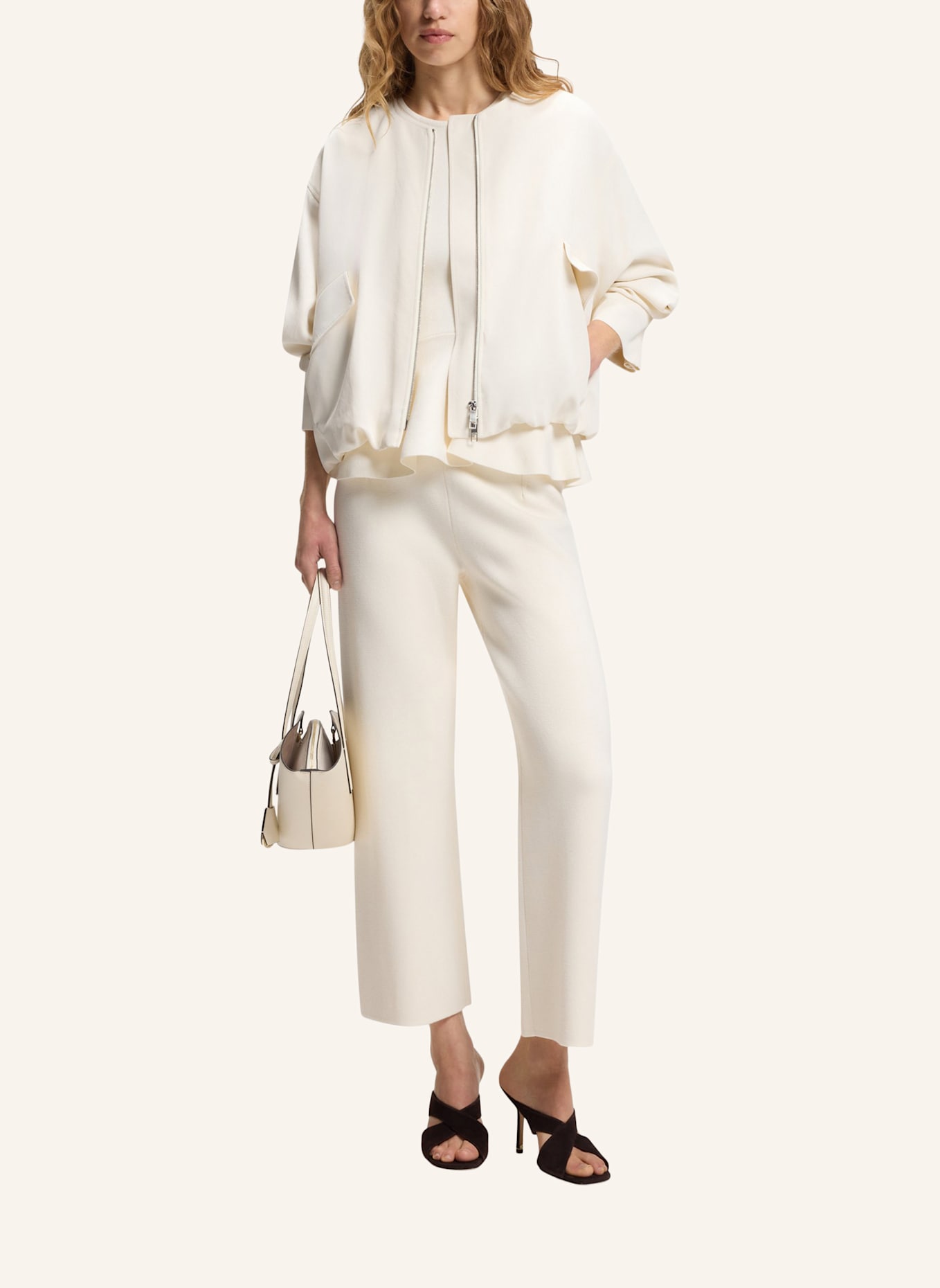 BOSS Casual Hose FALLEGRA Regular Fit: WEISS