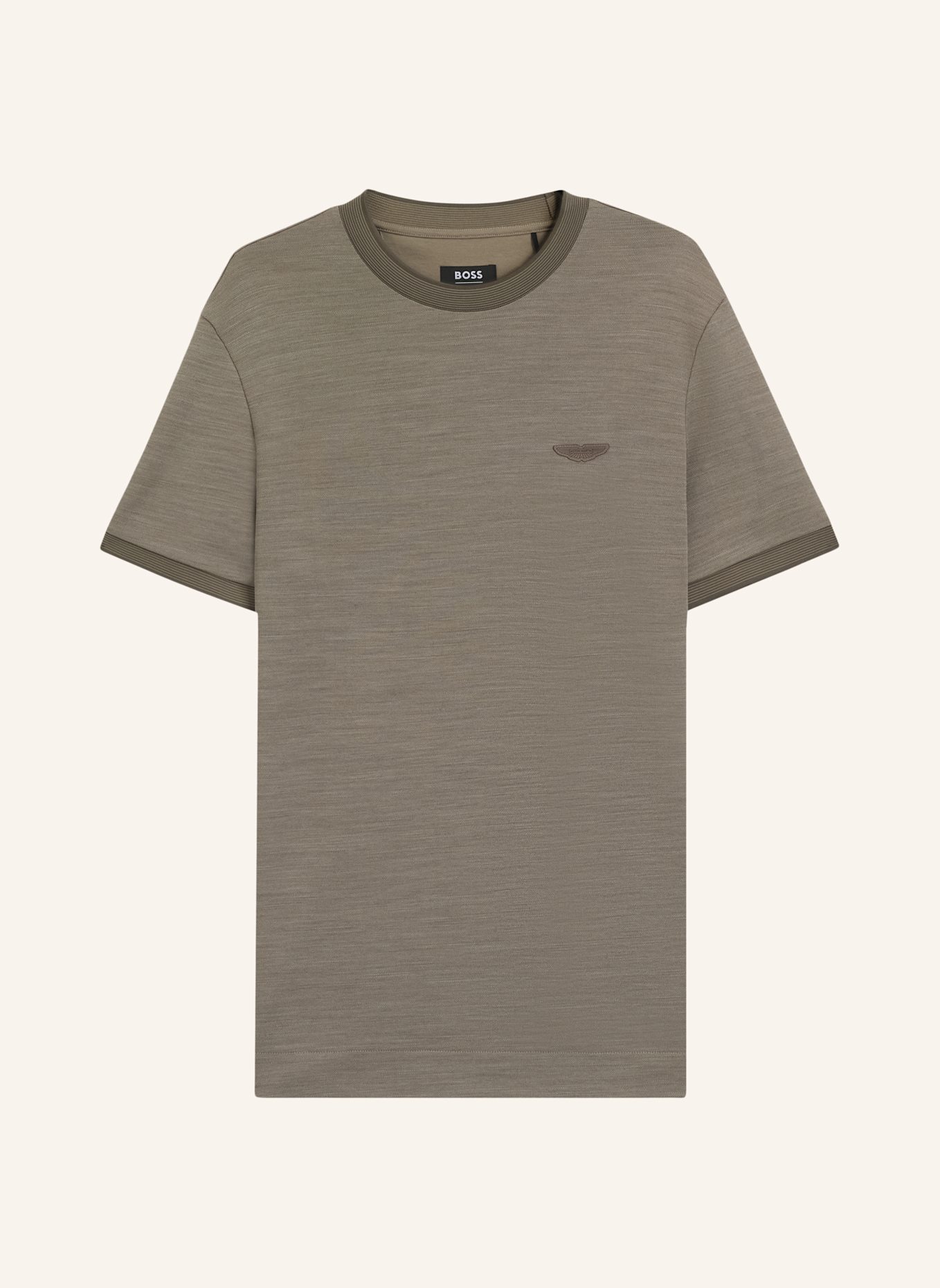 BOSS T-Shirt C-THOMPSON 242_AM Regular Fit: TAUPE