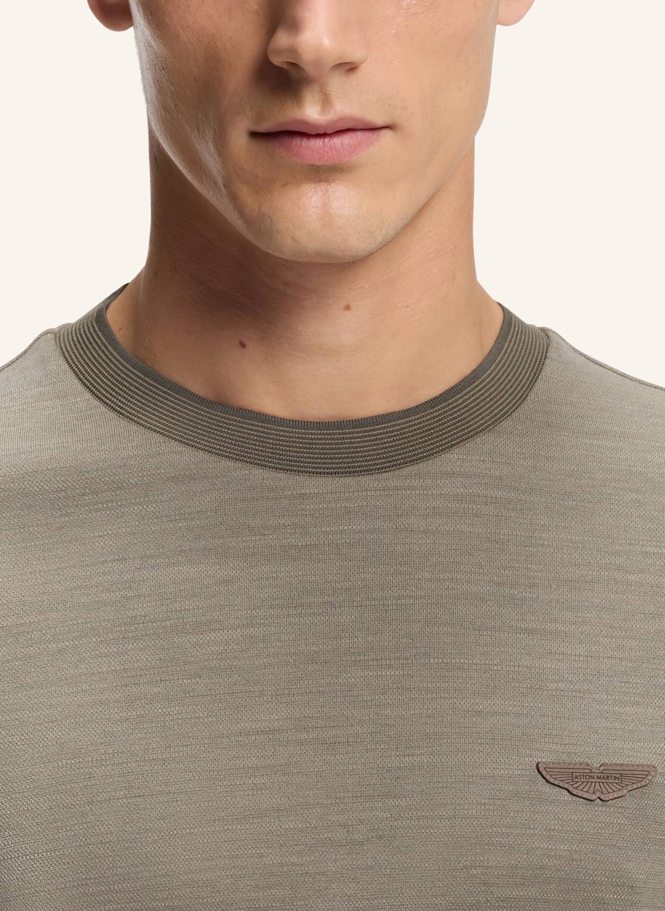 BOSS T-Shirt C-THOMPSON 242_AM Regular Fit: TAUPE