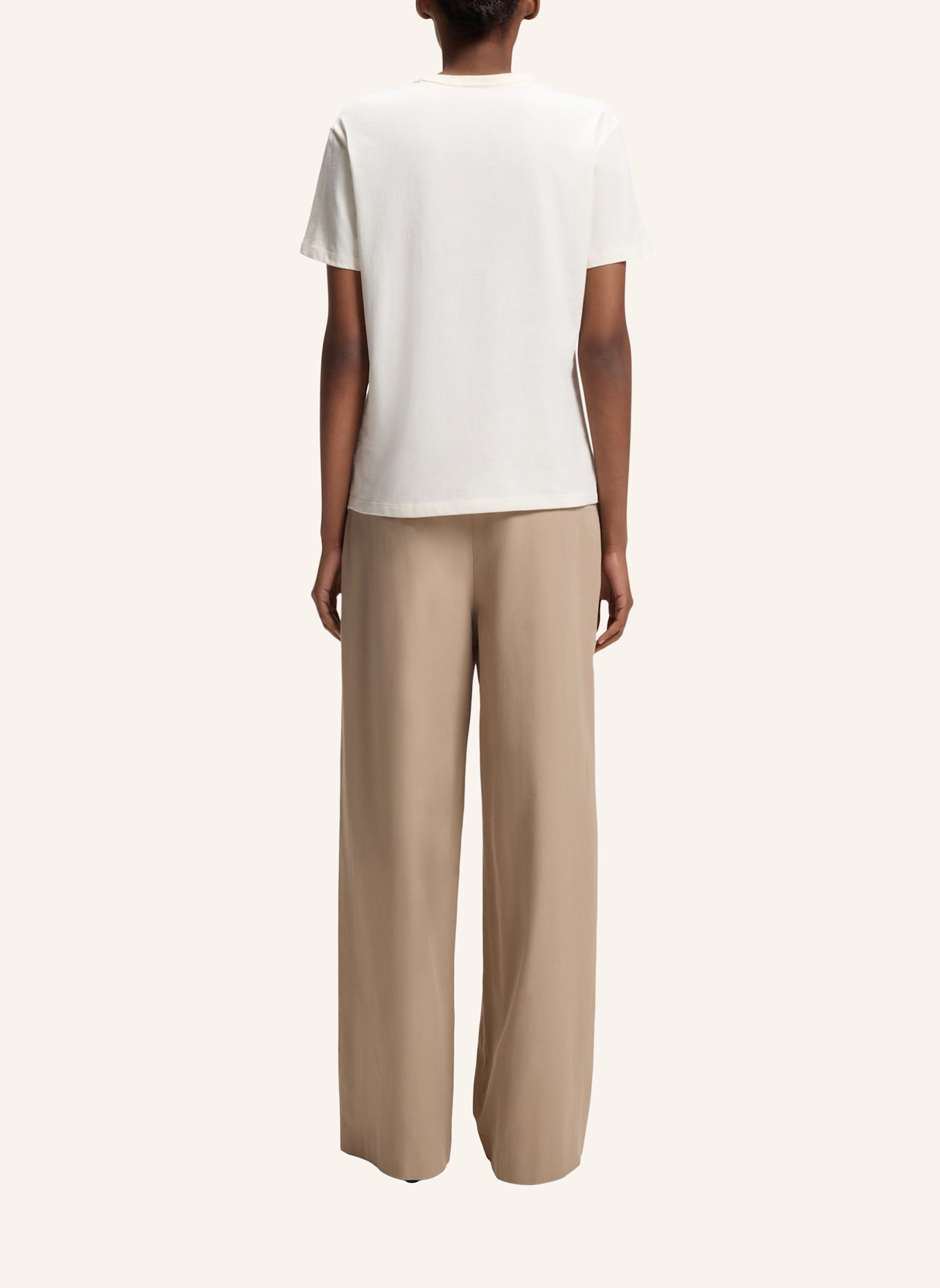 HUGO T-Shirt DAMACIA_7 Regular Fit: BEIGE