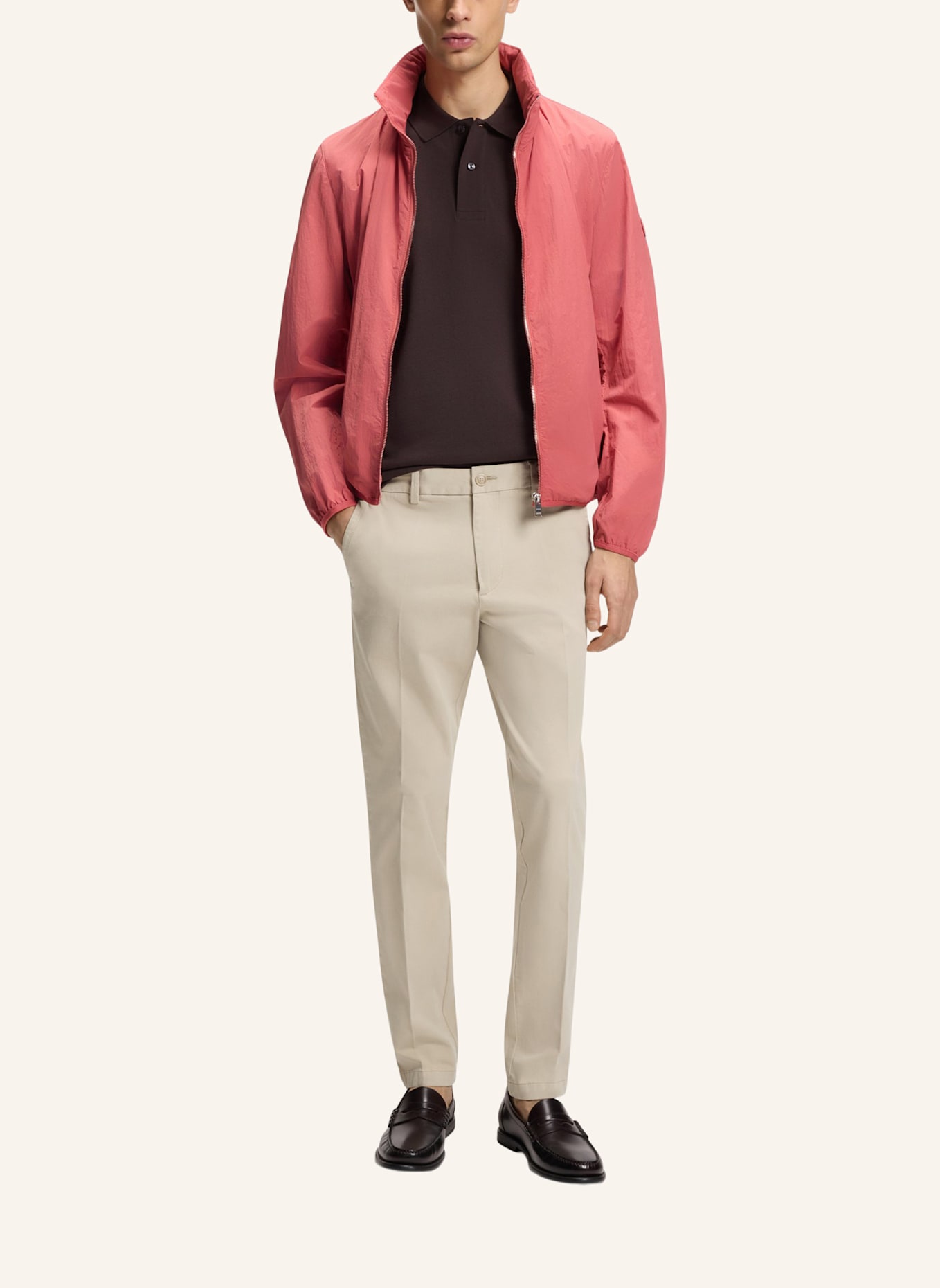 BOSS Casual Hose H-KAITON1 Slim Fit: BEIGE