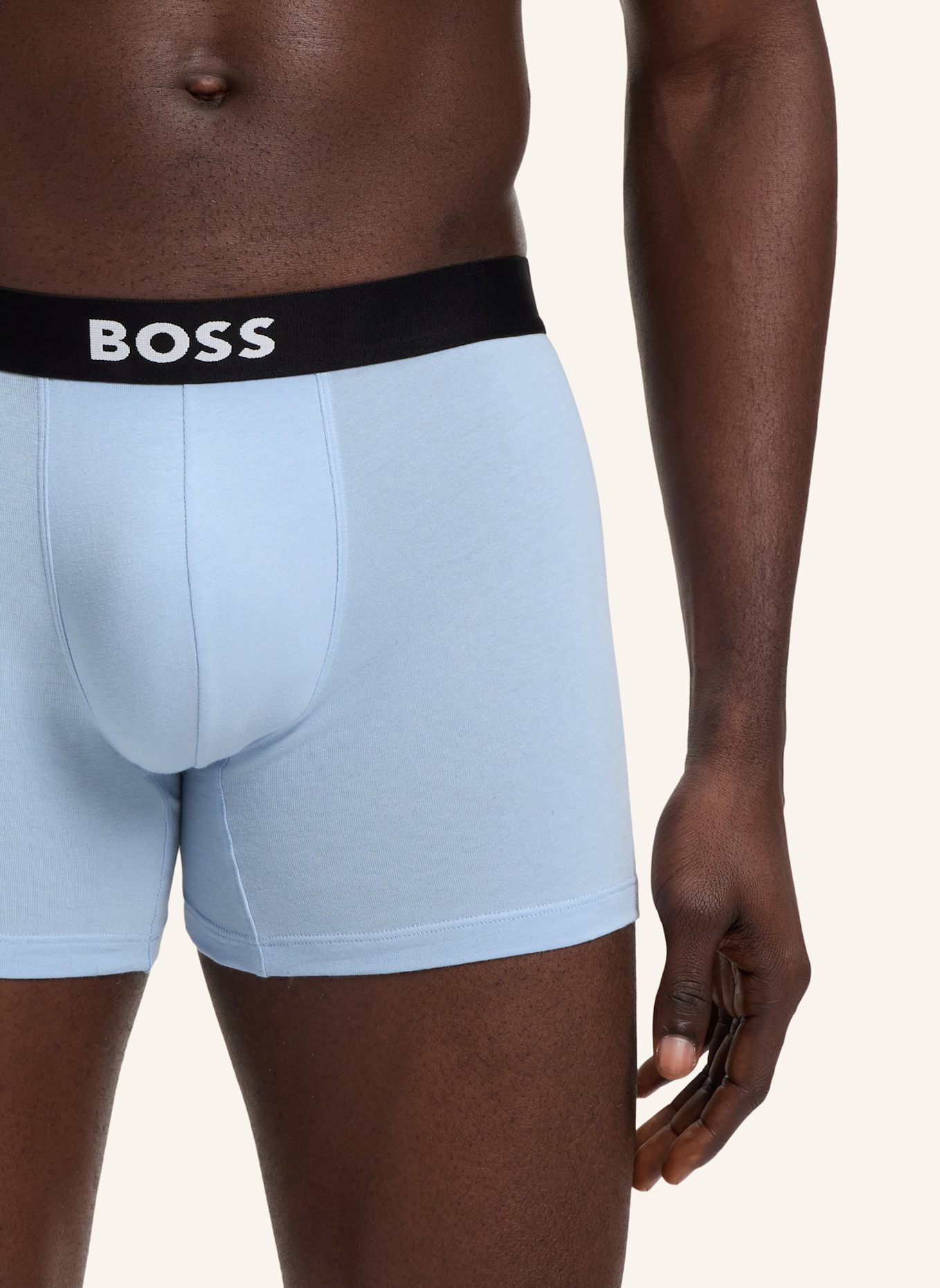 BOSS Boxershort BOXERBR3P BOSS ONE D: HELLBLAU