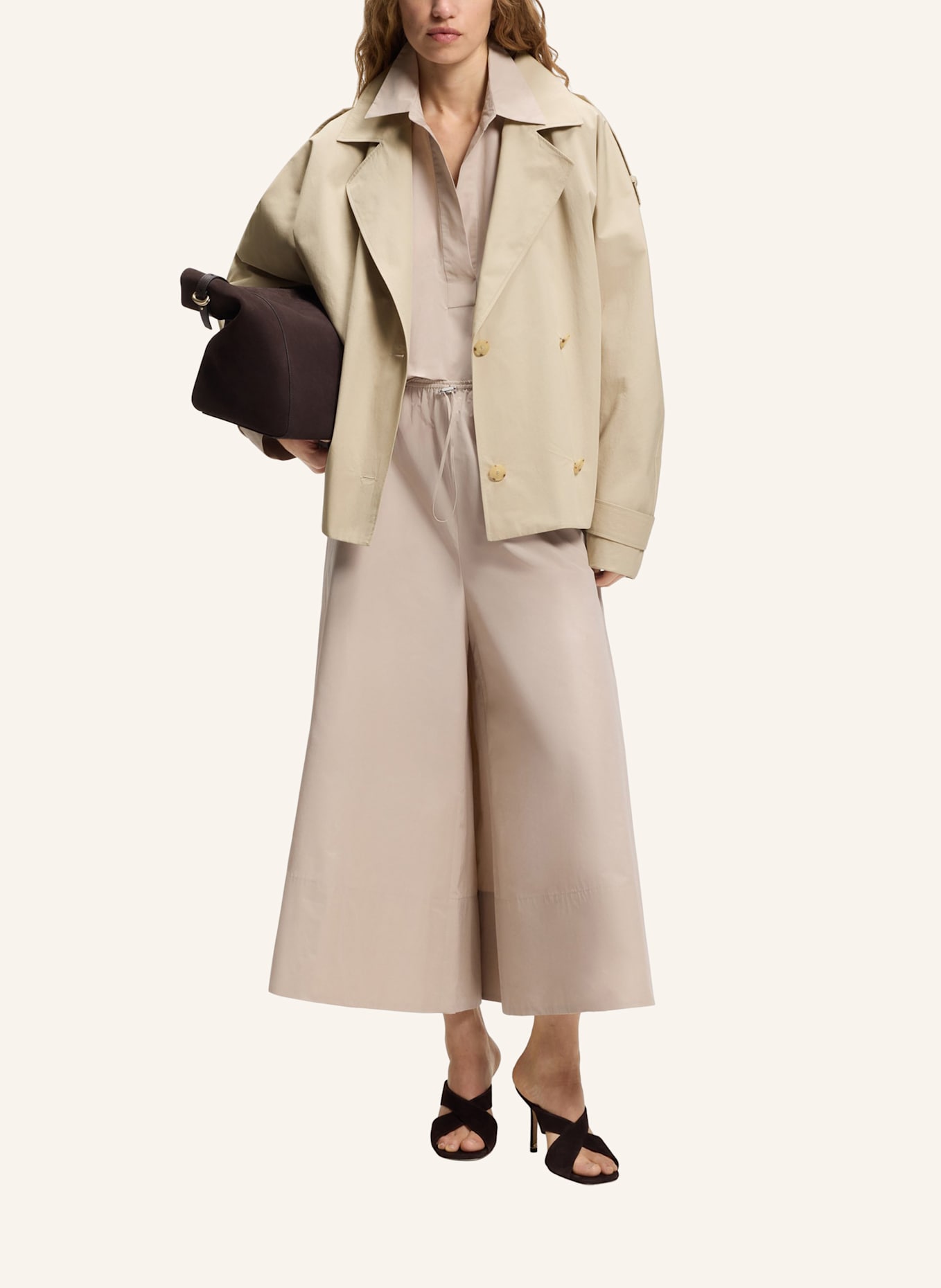 BOSS Klassischer Mantel CANGGU Regular Fit: BEIGE