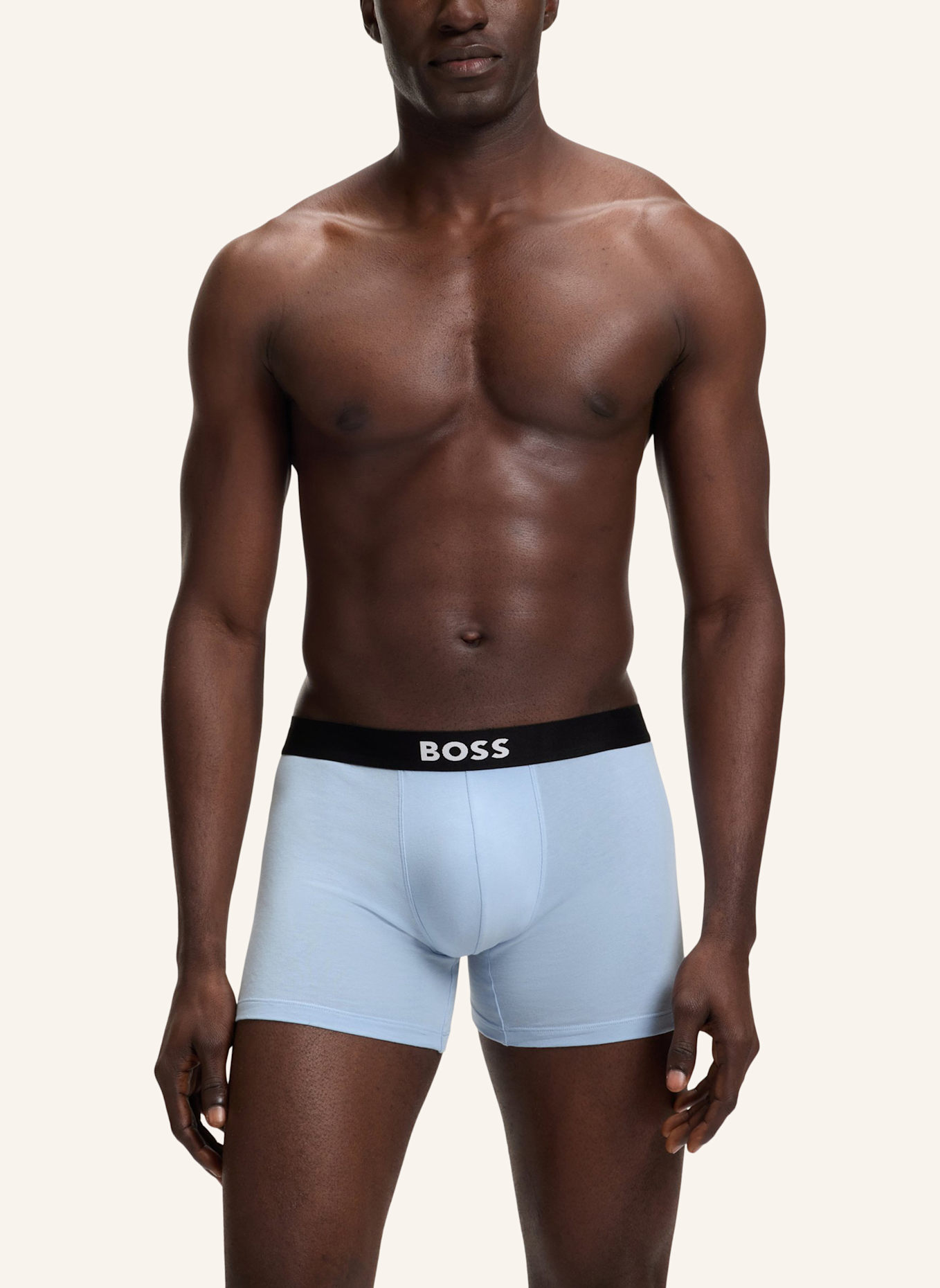 BOSS Boxershort BOXERBR3P BOSS ONE D: HELLBLAU