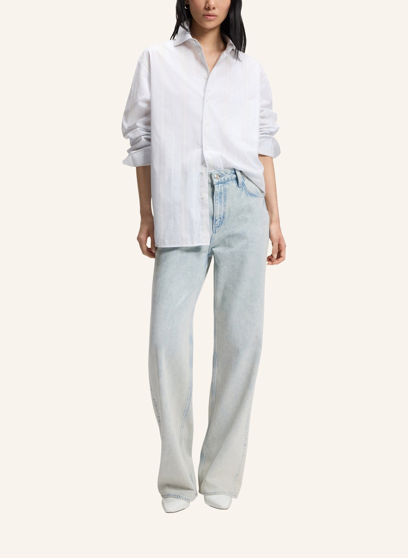 BOSS Jeans CROSSROAD-BF 0.2 Boyfriend Fit: HELLBLAU