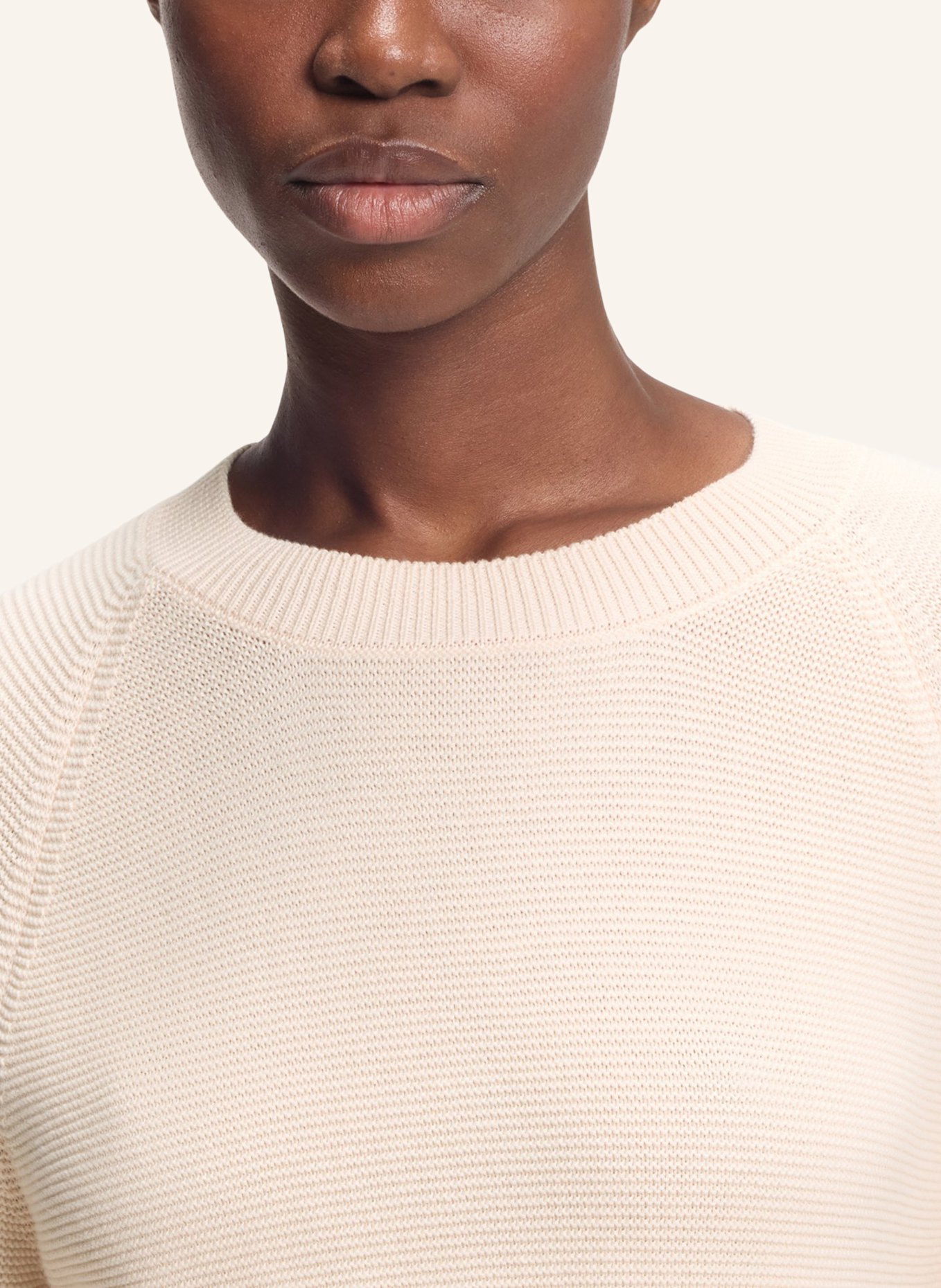 BOSS Pullover FOVILA Relaxed Fit: BEIGE