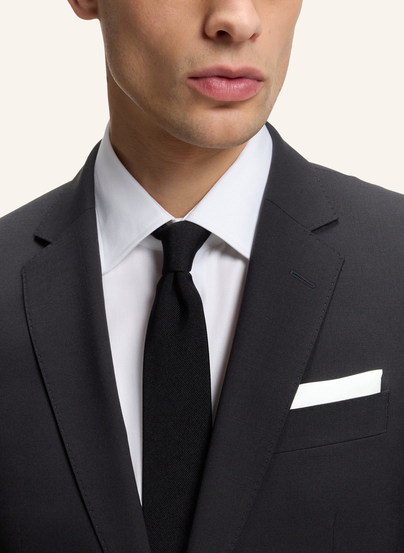 BOSS Business Anzug H-HUGE-2PCS-224 Slim Fit: SCHWARZ