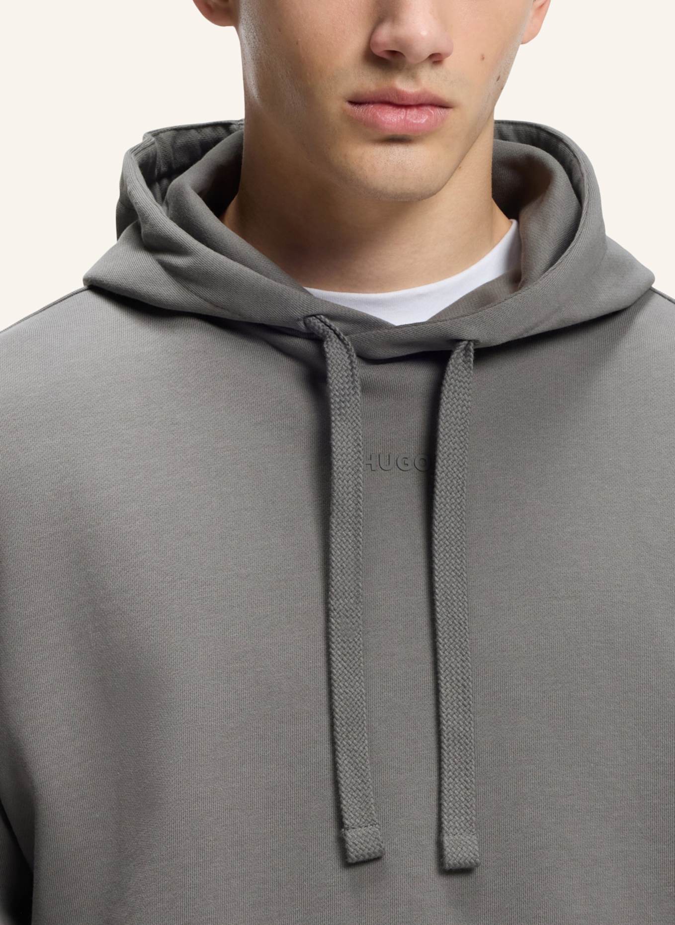 HUGO Hoodie DAPO: DUNKELGRAU