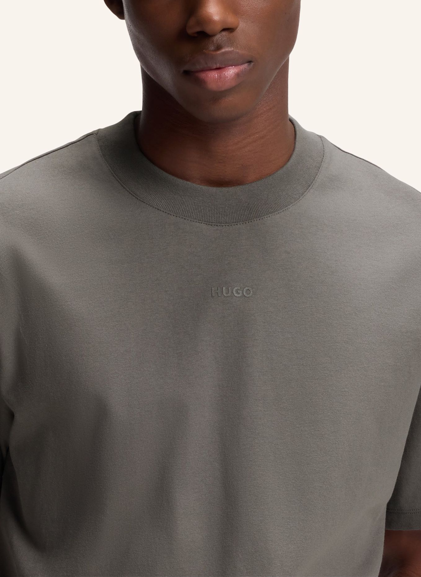HUGO T-Shirt DAPOLINO: DUNKELGRAU