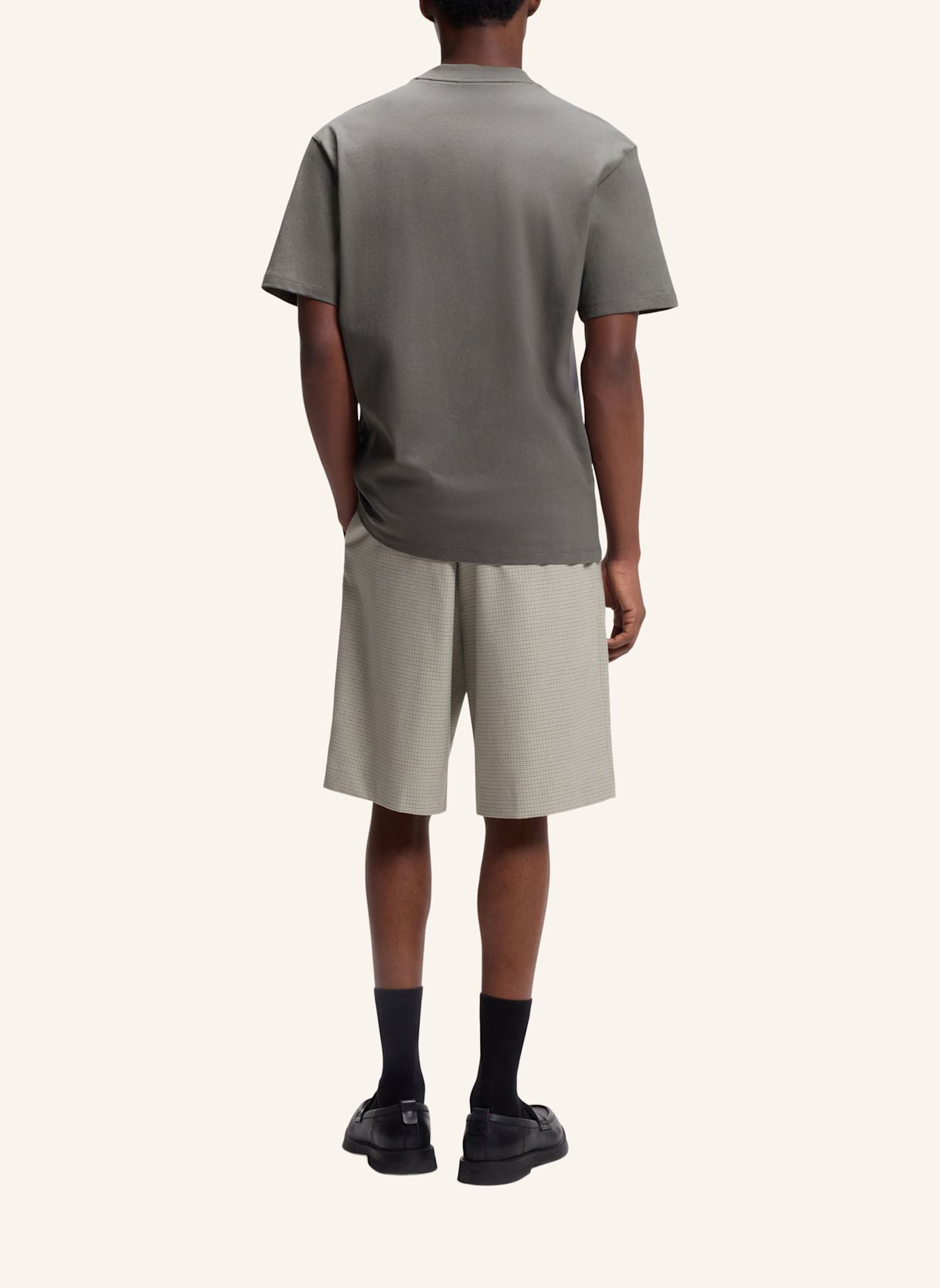 HUGO T-Shirt DAPOLINO: DUNKELGRAU