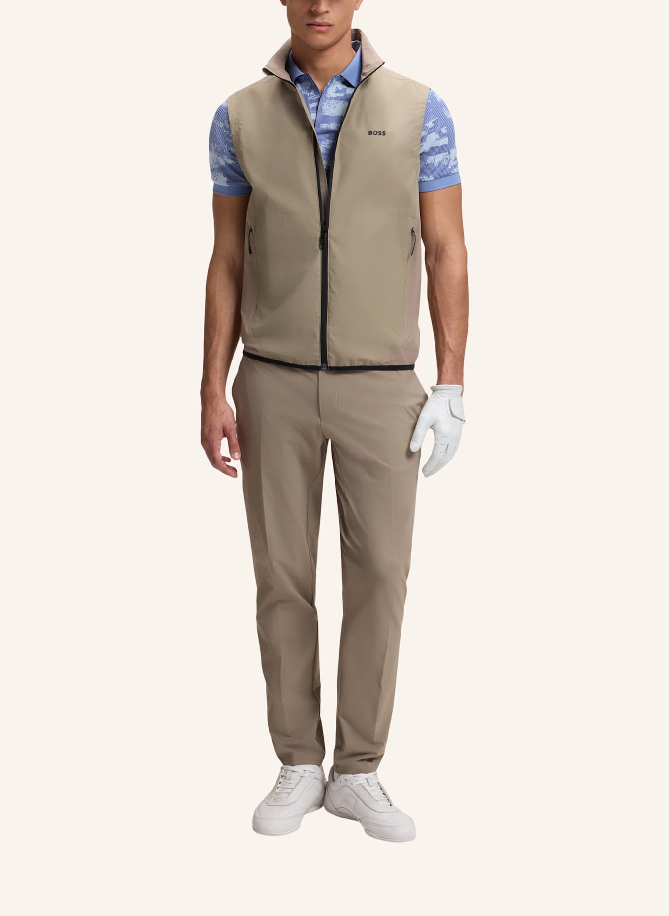 BOSS Casual Jacke OW_GOC BIRDIE VEST Regular Fit: HELLGRÜN