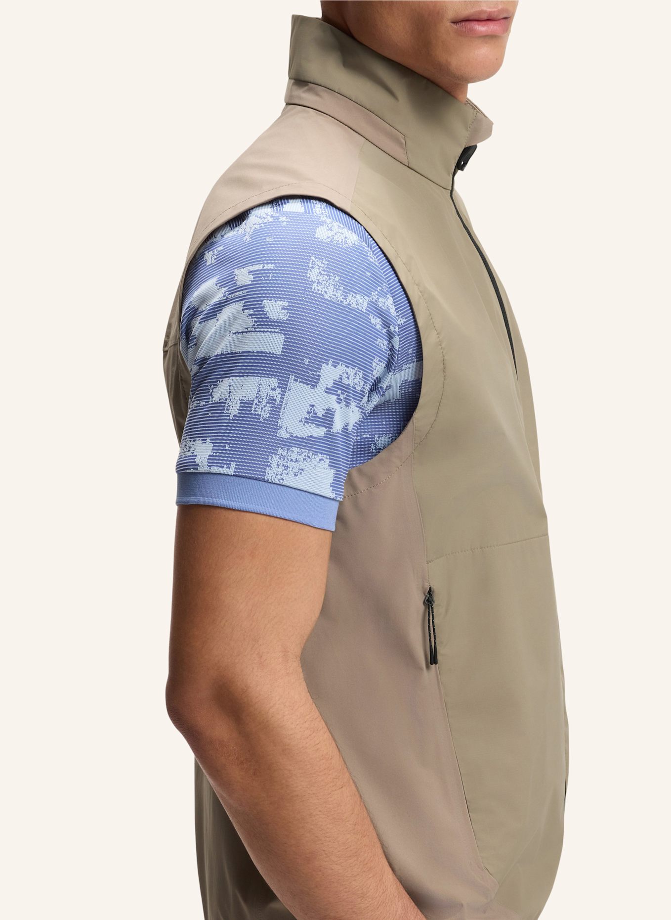 BOSS Casual Jacke OW_GOC BIRDIE VEST Regular Fit: HELLGRÜN