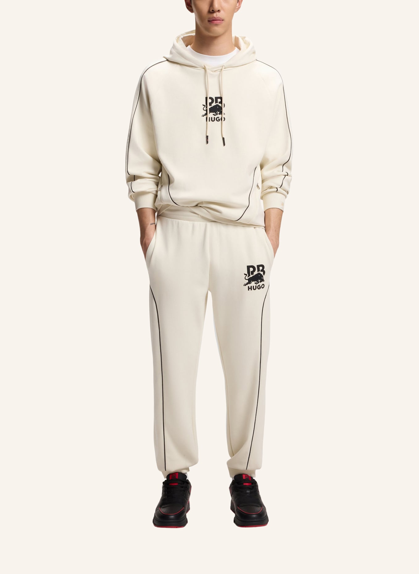 HUGO Casual Hose DUSSON_RB Relaxed Fit: WEISS