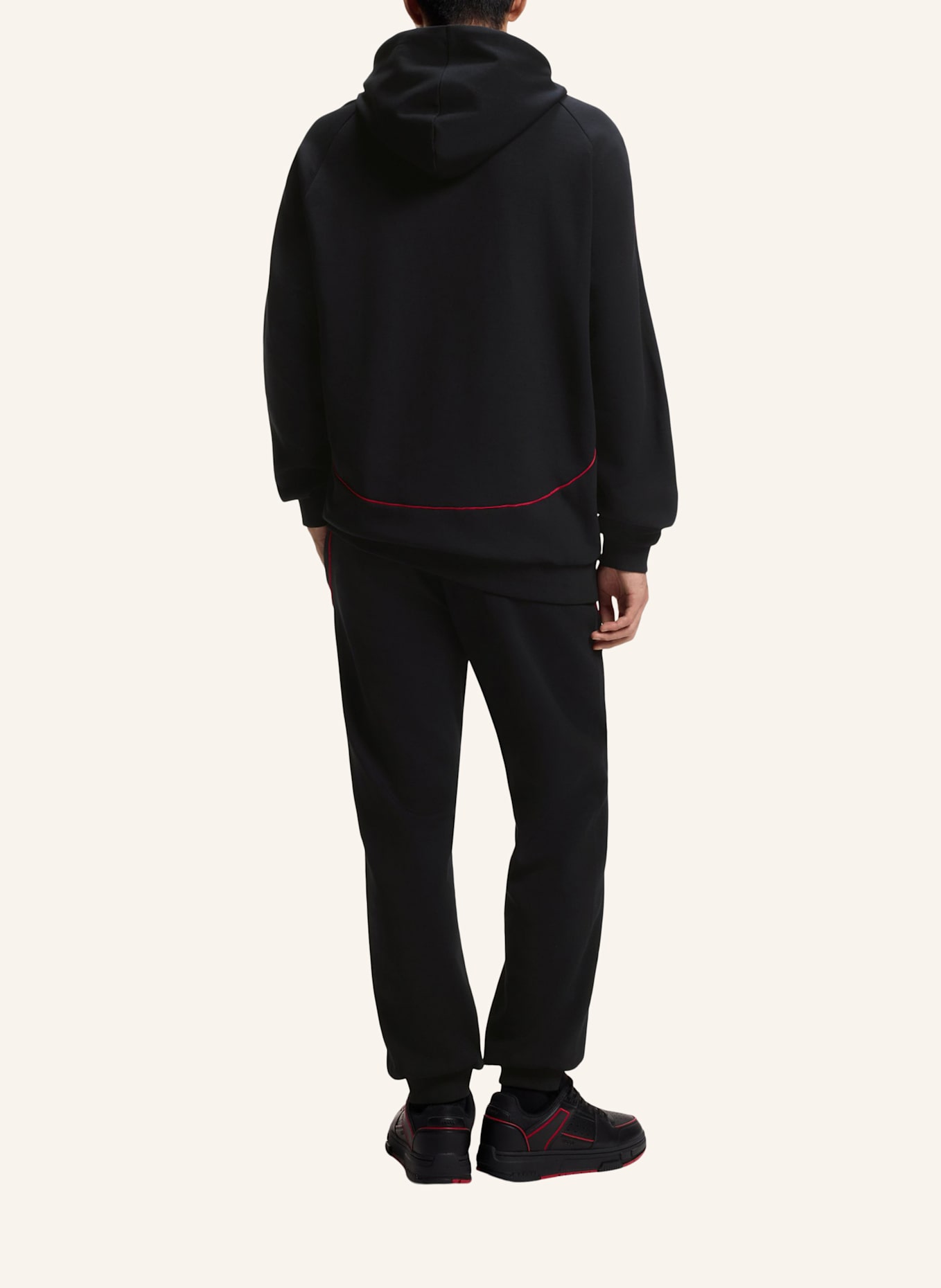 HUGO Sweatshirt DOFRENTIS_RB Relaxed Fit: SCHWARZ