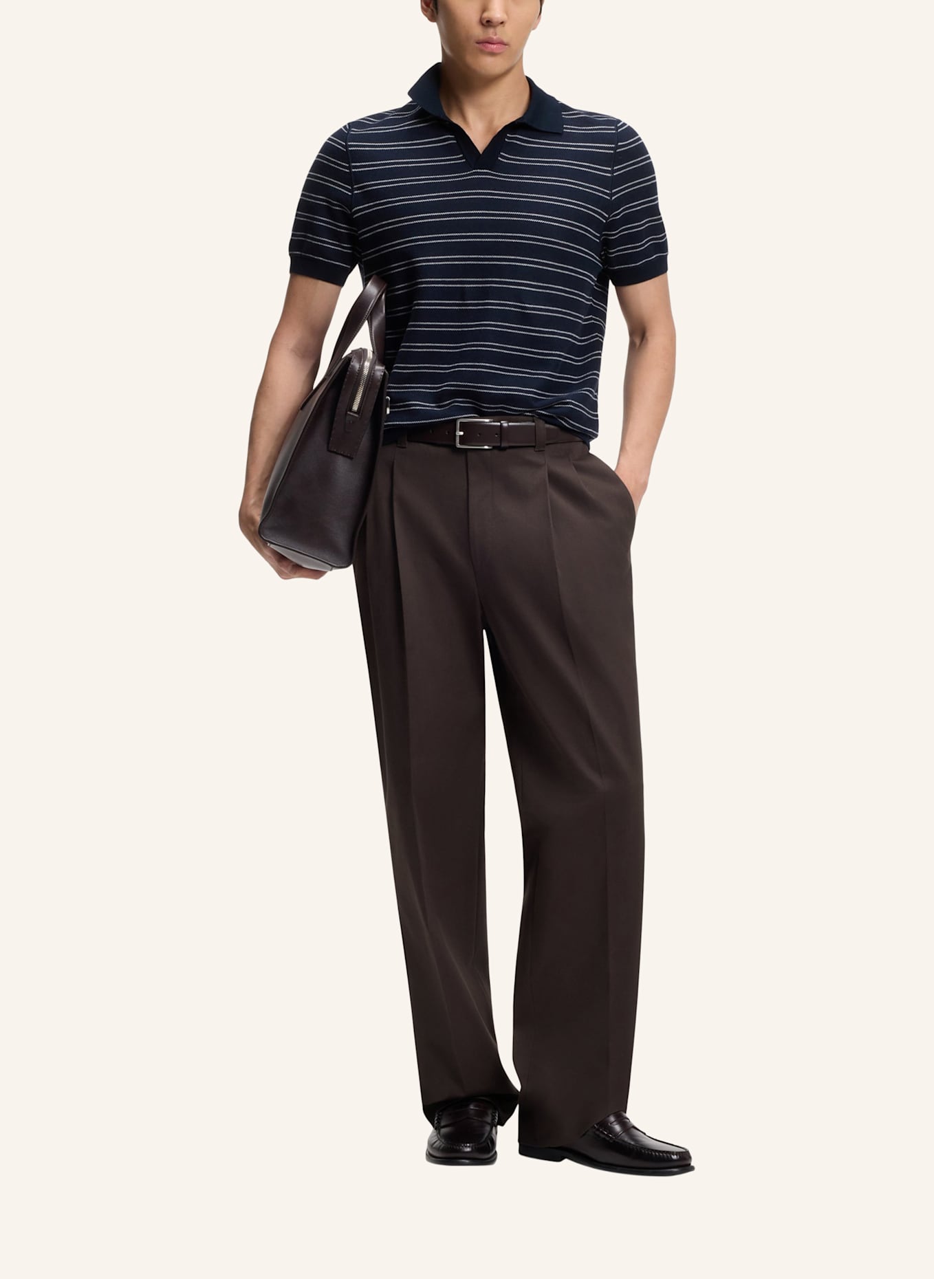 BOSS Business Hose C-PAT-BB-DPL-262 Oversize Fit: DUNKELBRAUN