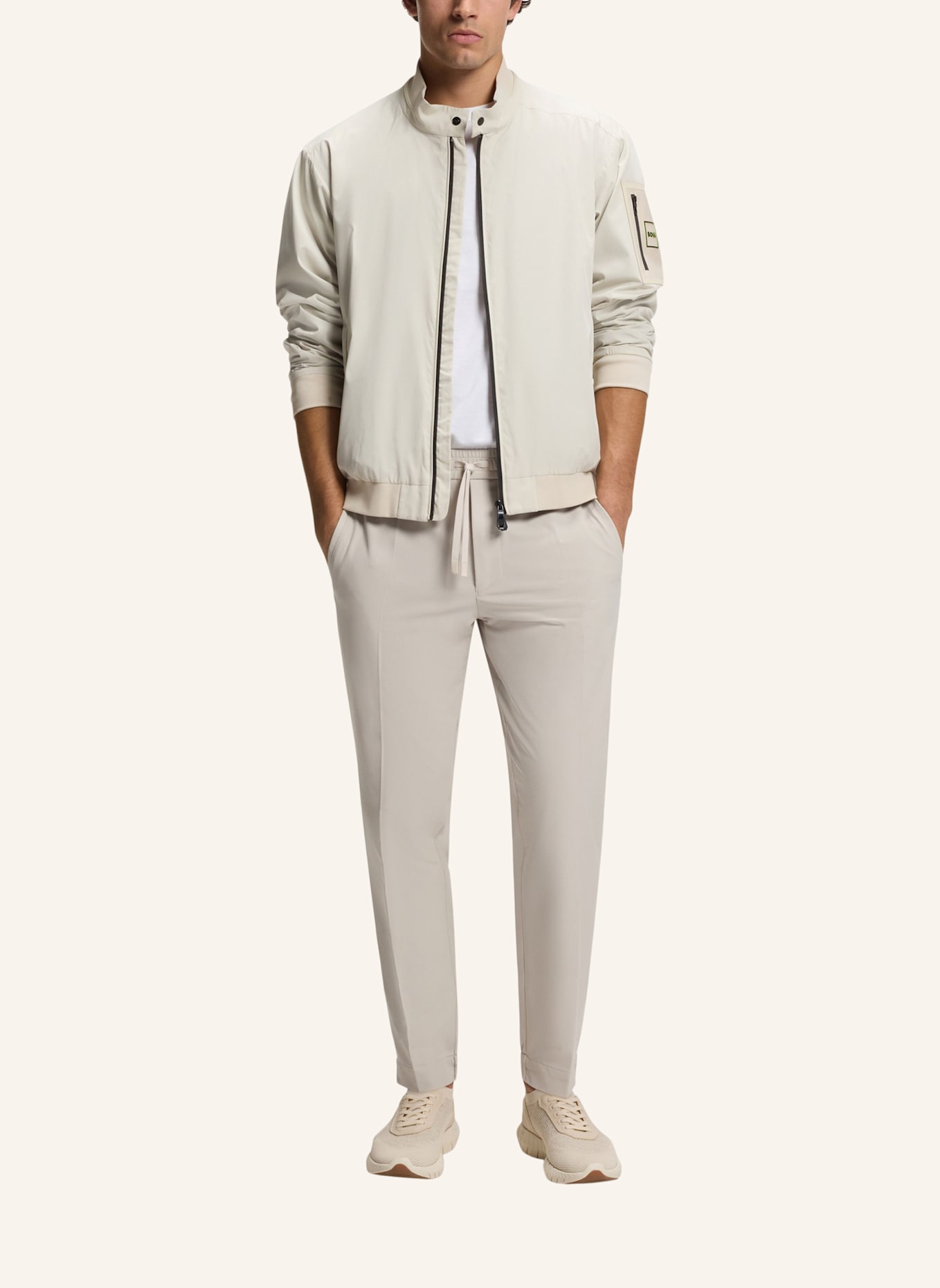 BOSS Casual Jacke OW_JOIN JT Regular Fit: BEIGE