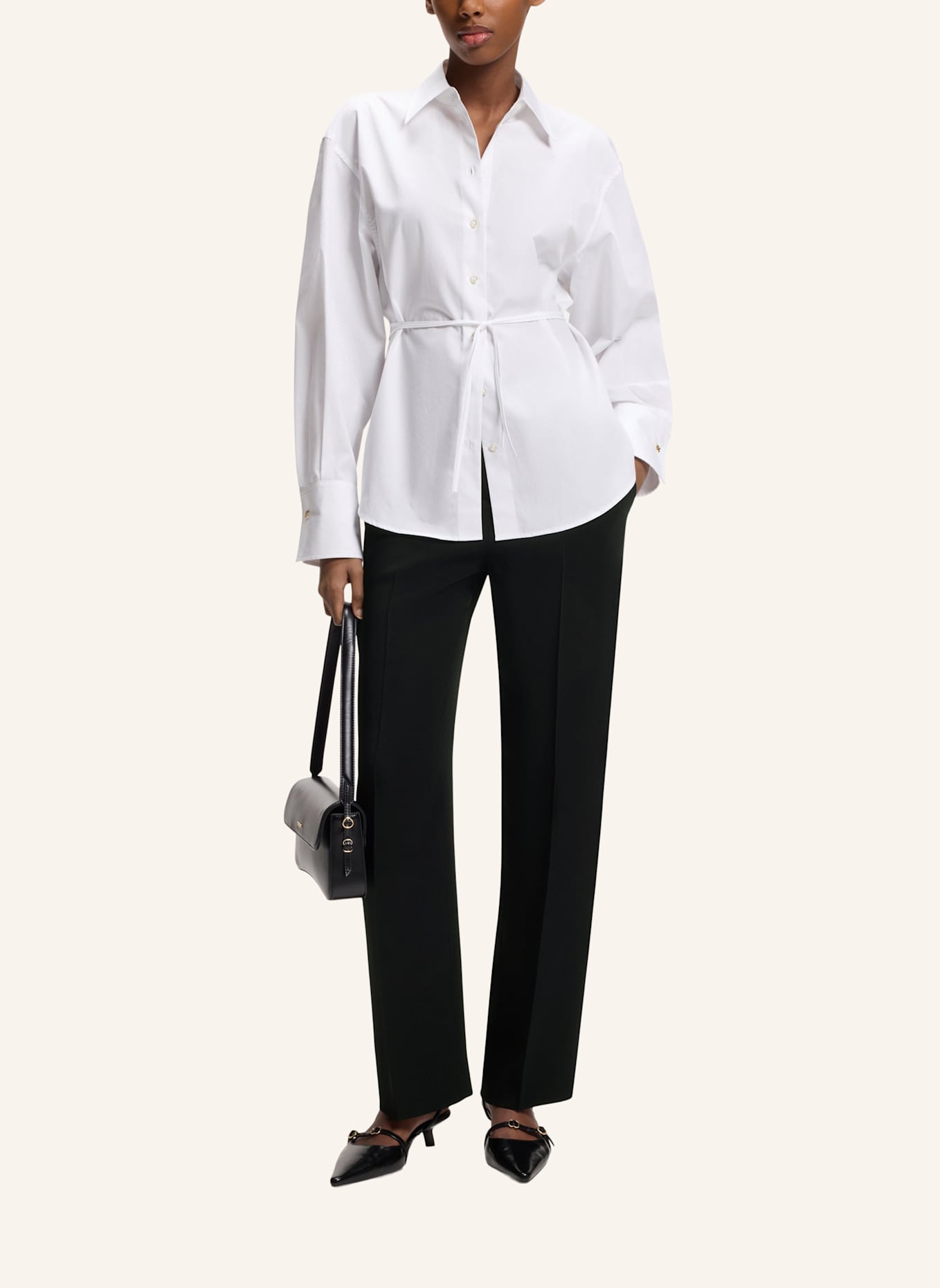 HUGO Business Hose HULANA-3 Regular Fit: SCHWARZ