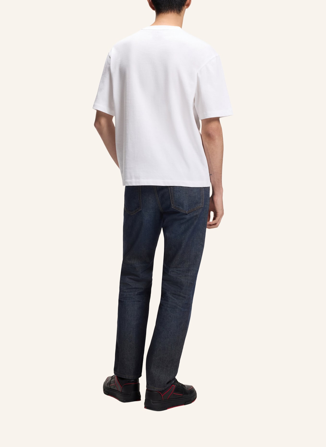 HUGO T-Shirt DELEL_RB Relaxed Fit: WEISS