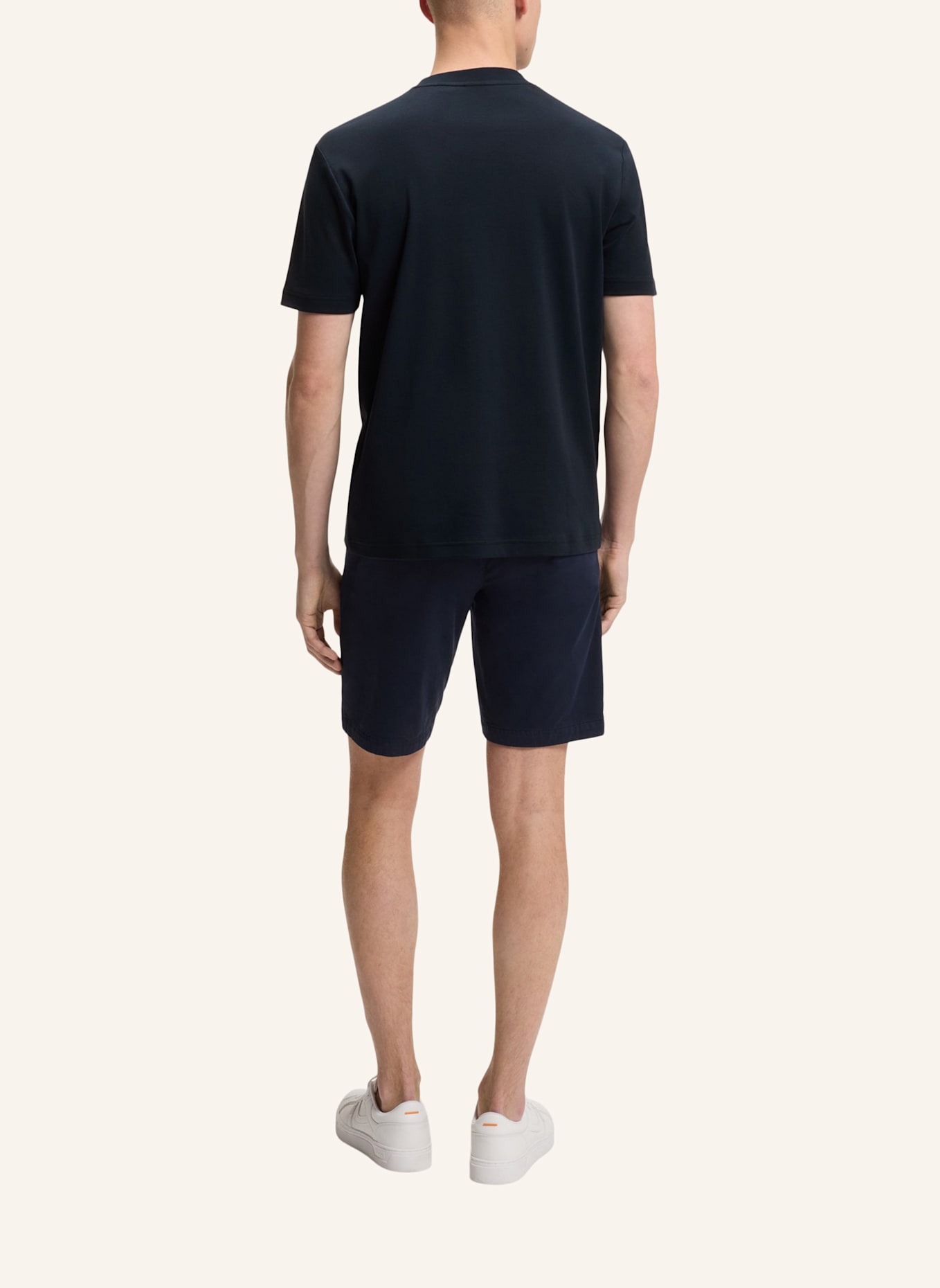 BOSS T-Shirt TE_INTERLOCK Regular Fit: DUNKELBLAU