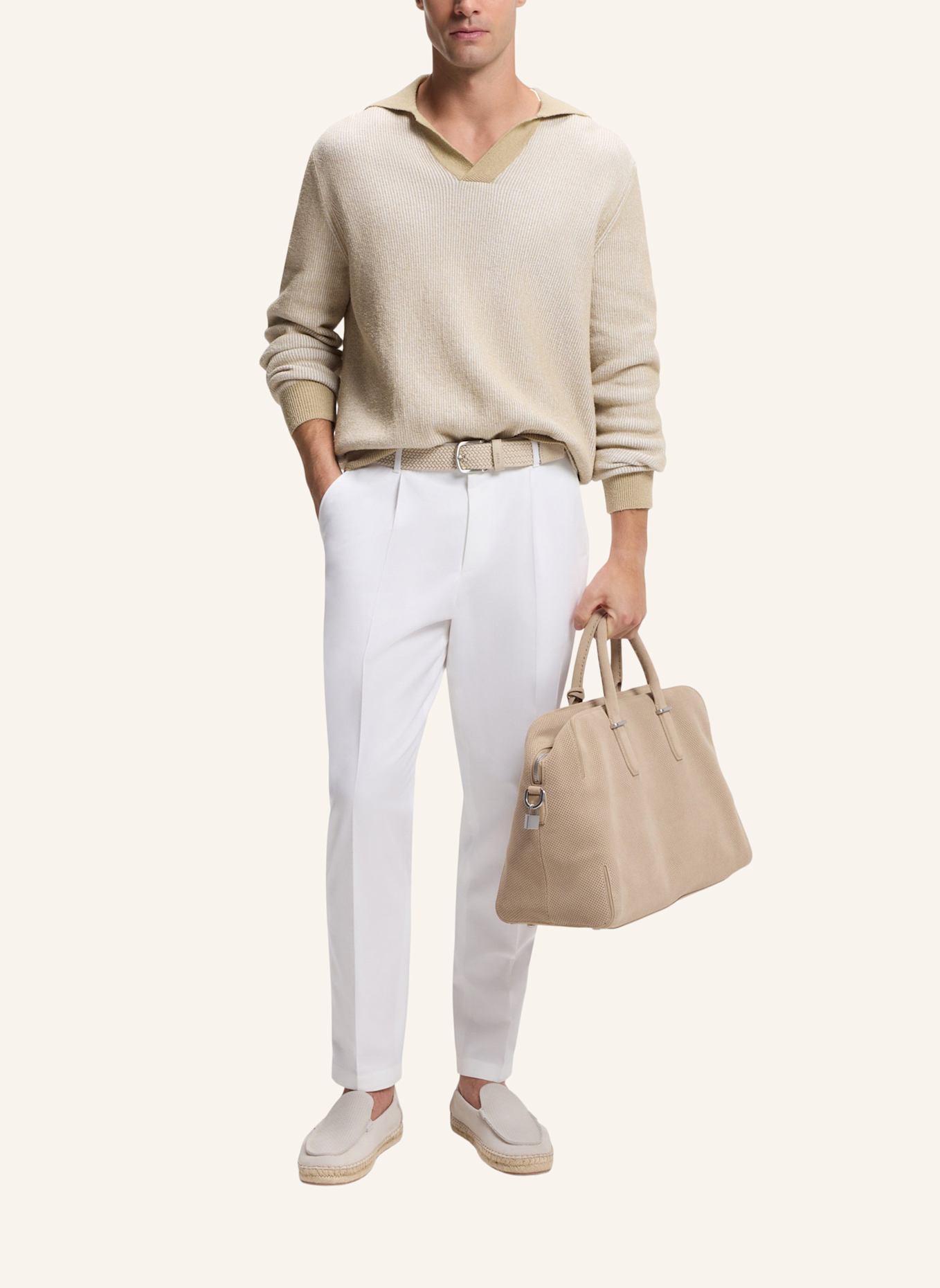 BOSS Pullover C-NASARIO Relaxed Fit: BEIGE